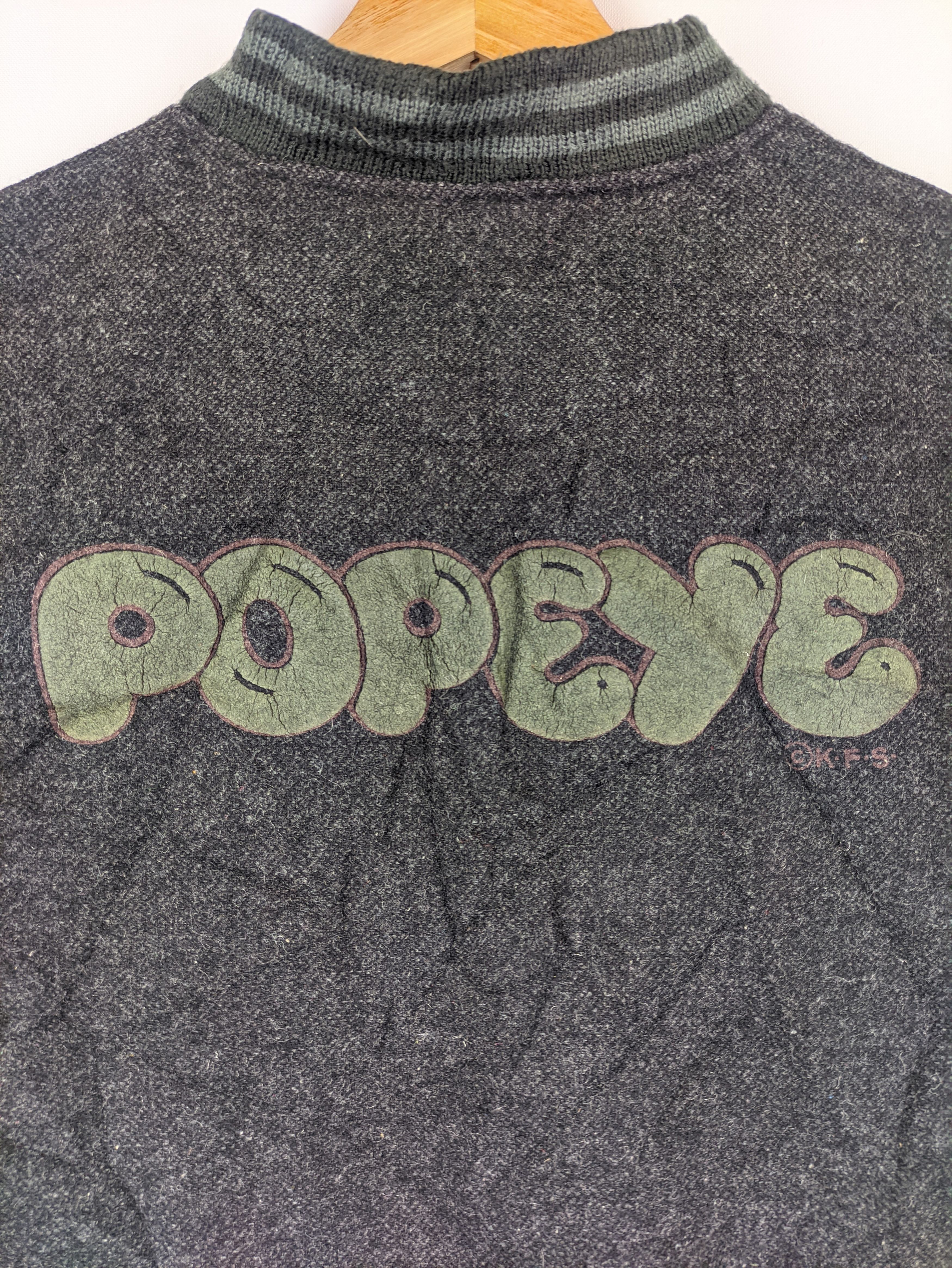 Cartoon Network Steals🔥Vintage Varsity Jacket Popeye for Kids Size US S / EU 44-46 / 1 - 6 Thumbnail