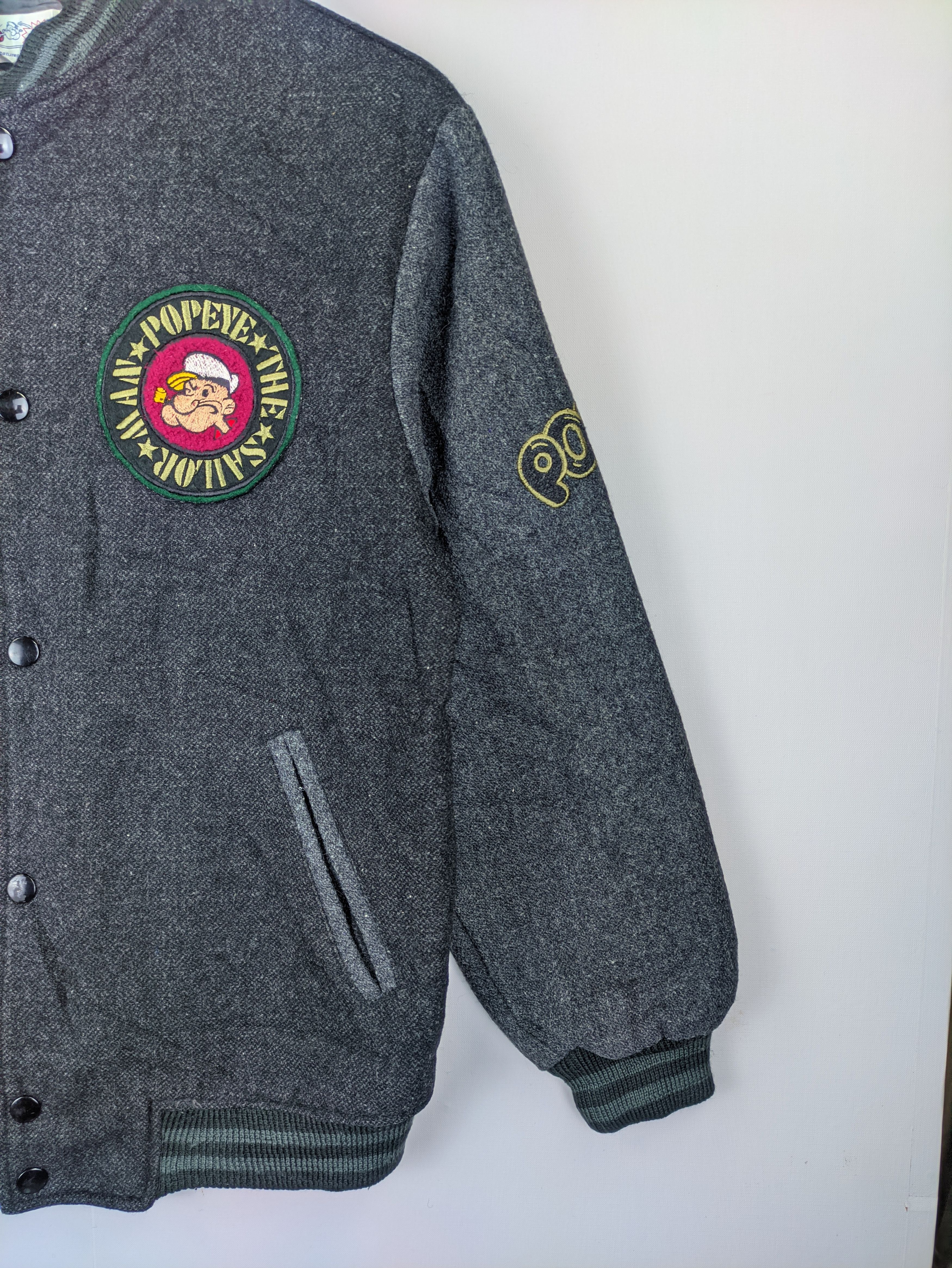 Cartoon Network Steals🔥Vintage Varsity Jacket Popeye for Kids Size US S / EU 44-46 / 1 - 5 Thumbnail