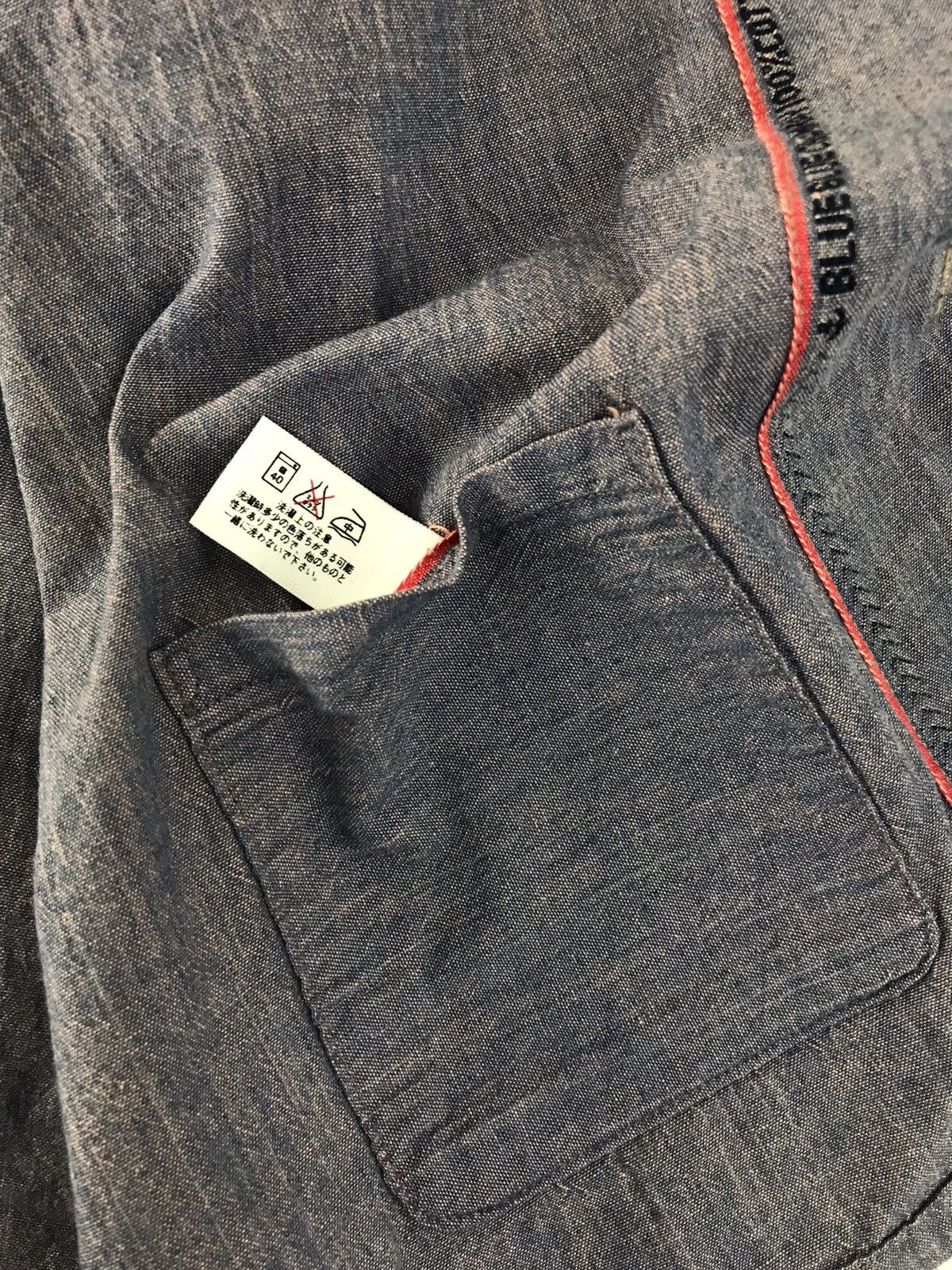 Blue Blue Japan Blue Blue Banch Market Indigo Denim Button Up Double Pocket Size US XL / EU 56 / 4 - 11 Thumbnail