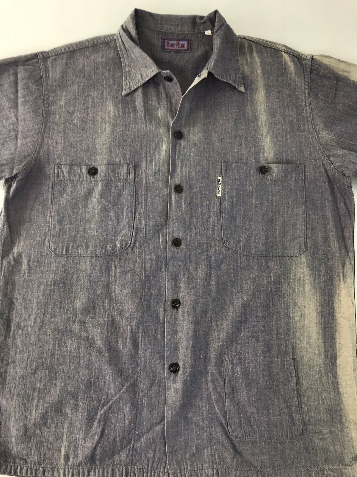 Blue Blue Japan Blue Blue Banch Market Indigo Denim Button Up Double Pocket Size US XL / EU 56 / 4 - 4 Thumbnail