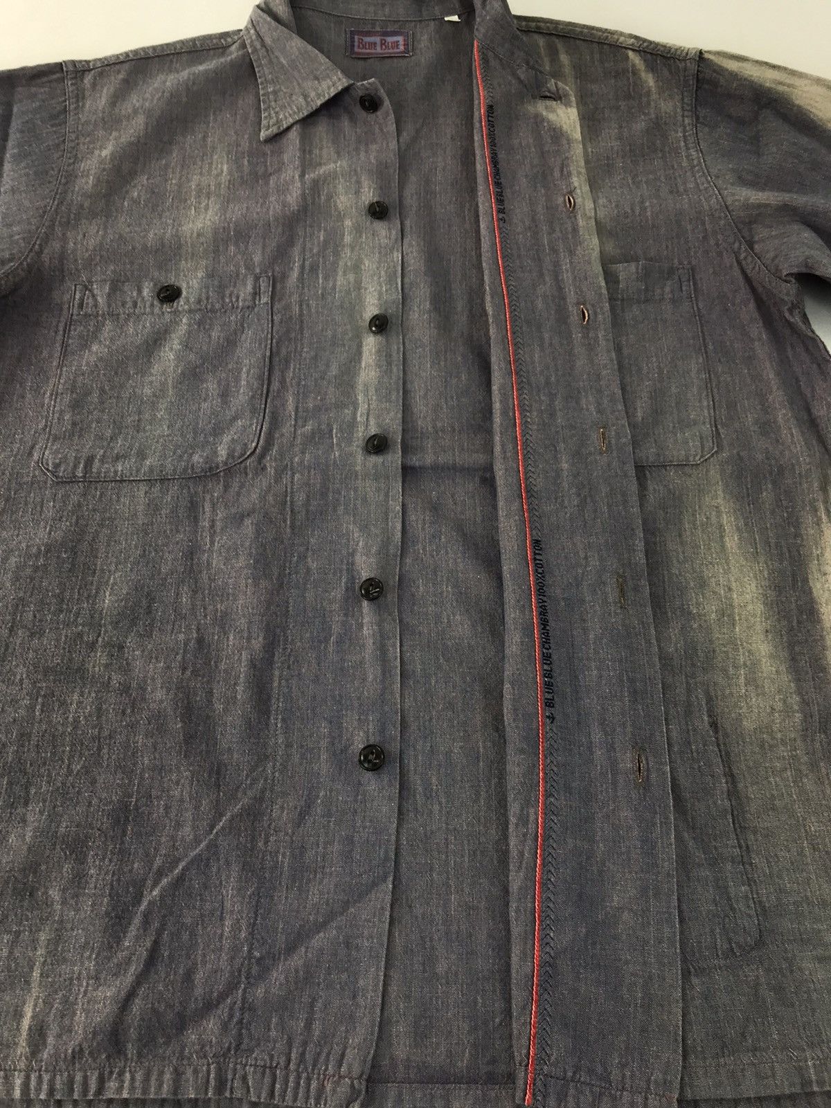 Blue Blue Japan Blue Blue Banch Market Indigo Denim Button Up Double Pocket Size US XL / EU 56 / 4 - 7 Thumbnail