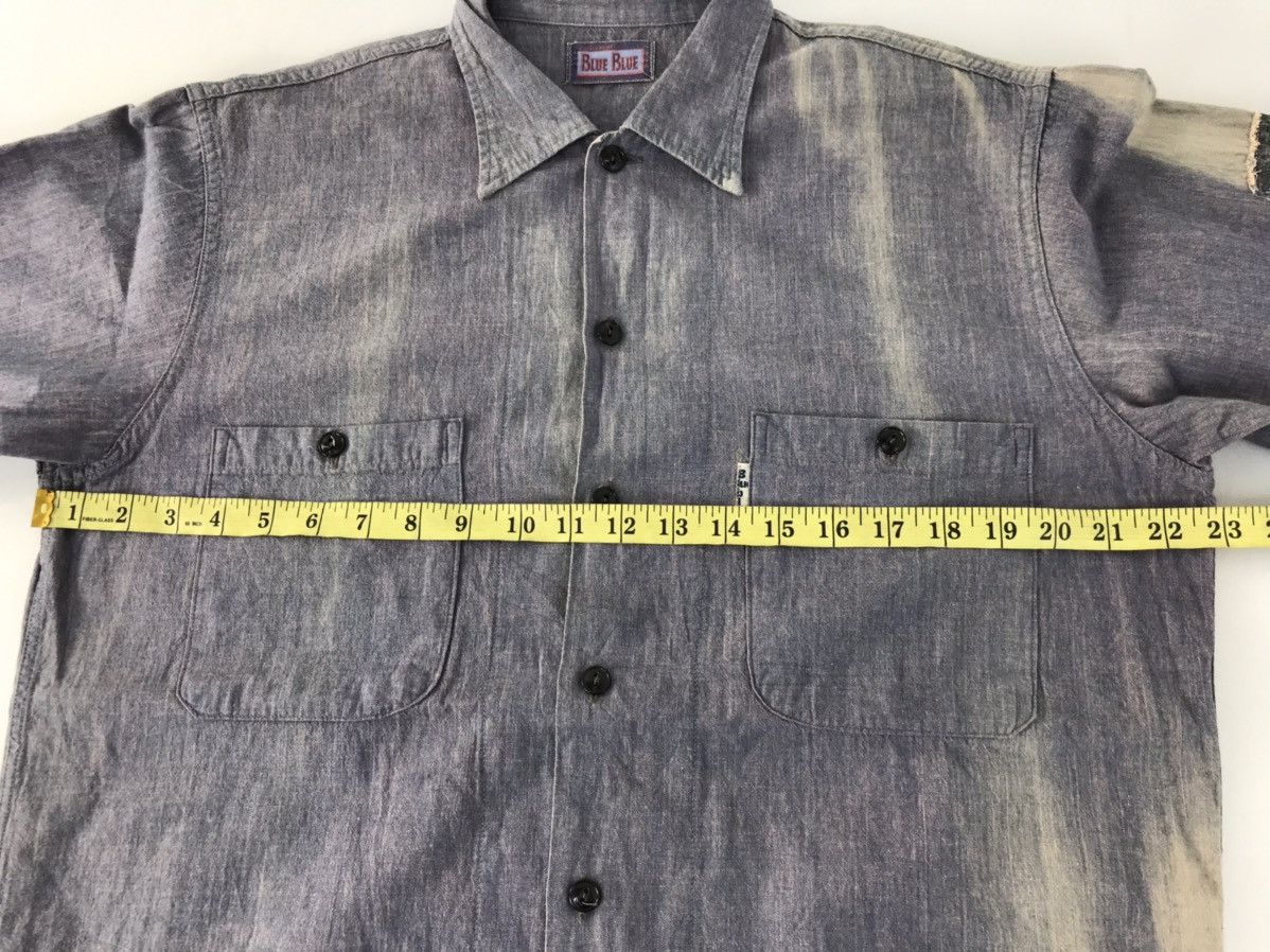 Blue Blue Japan Blue Blue Banch Market Indigo Denim Button Up Double Pocket Size US XL / EU 56 / 4 - 14 Thumbnail