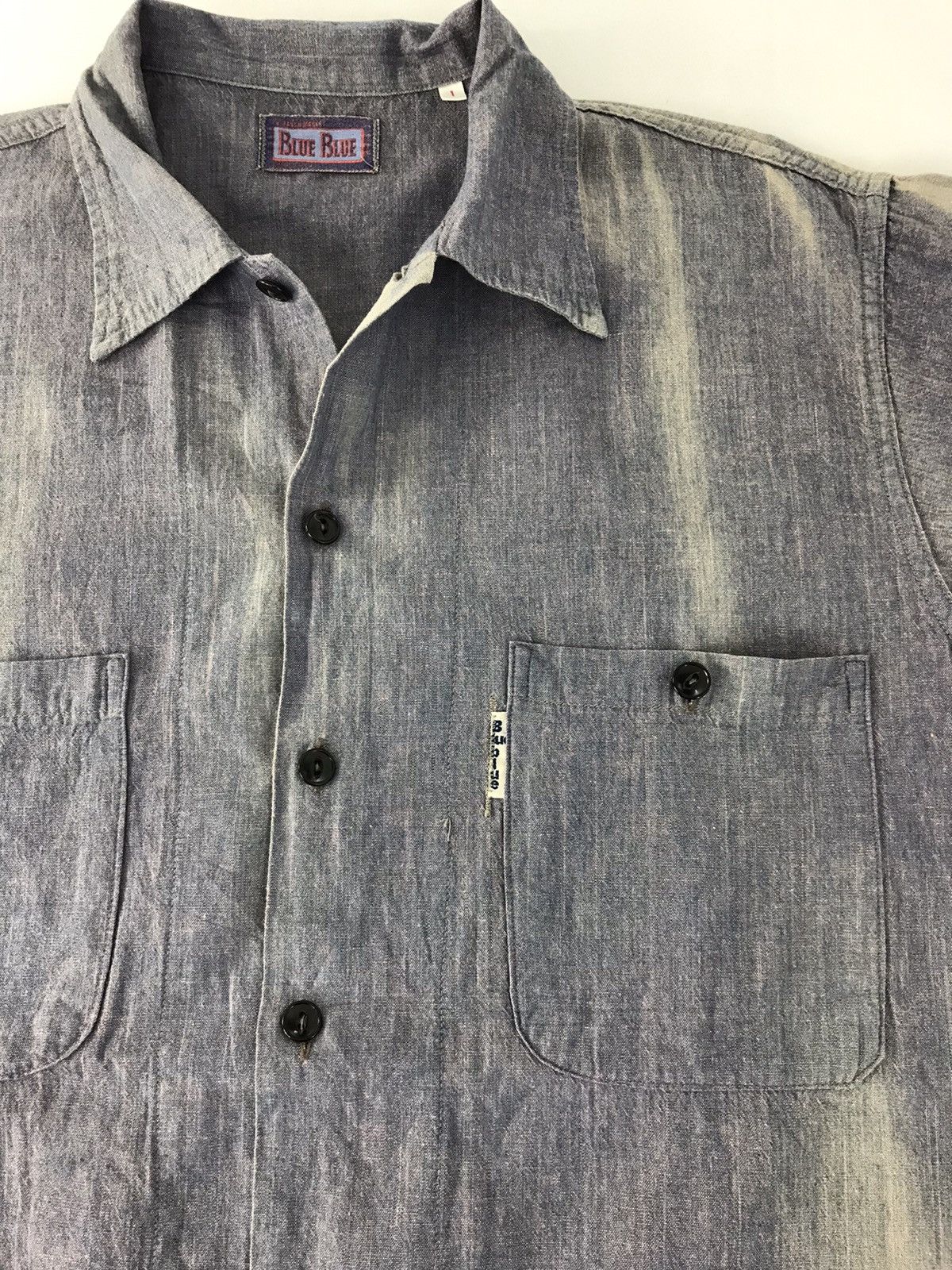Blue Blue Japan Blue Blue Banch Market Indigo Denim Button Up Double Pocket Size US XL / EU 56 / 4 - 3 Thumbnail