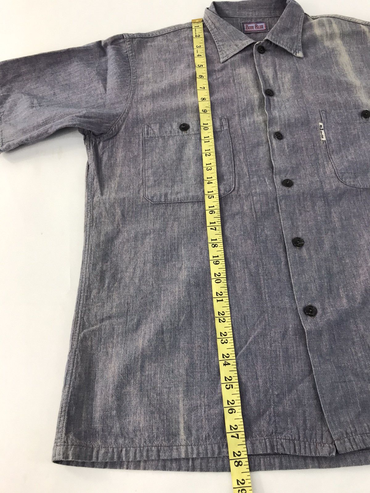 Blue Blue Japan Blue Blue Banch Market Indigo Denim Button Up Double Pocket Size US XL / EU 56 / 4 - 15 Thumbnail