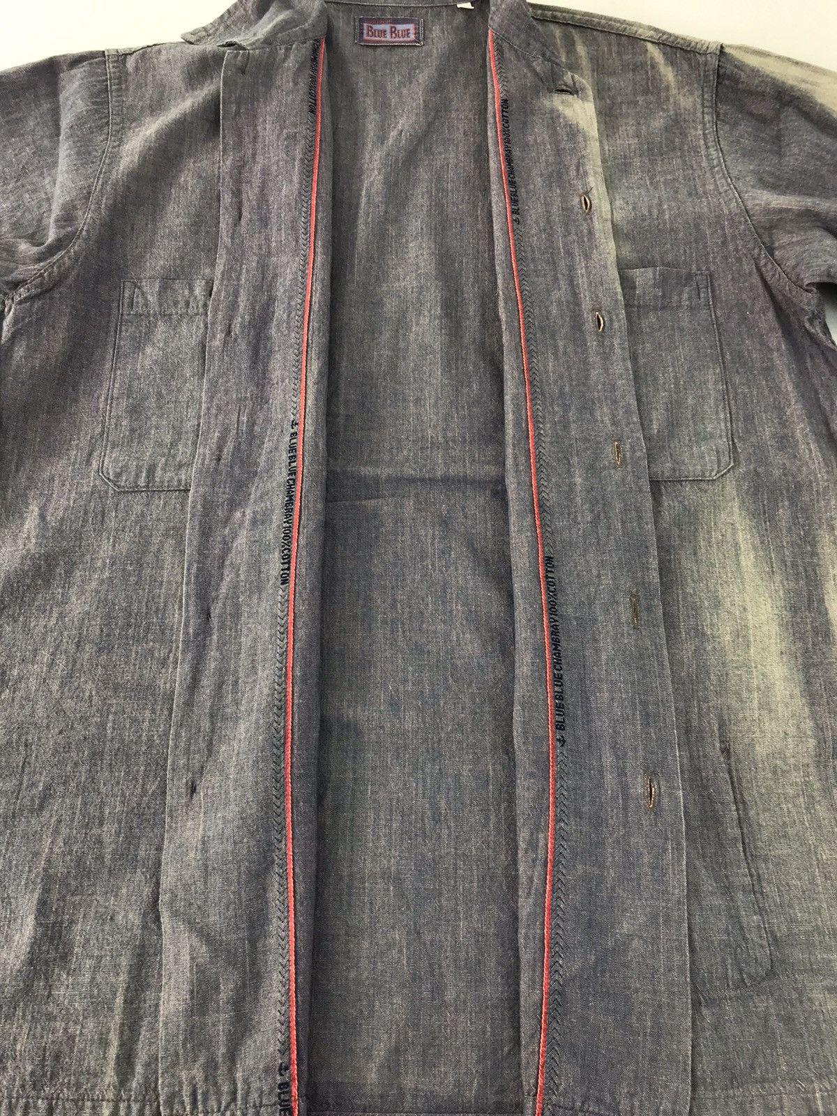 Blue Blue Japan Blue Blue Banch Market Indigo Denim Button Up Double Pocket Size US XL / EU 56 / 4 - 8 Thumbnail