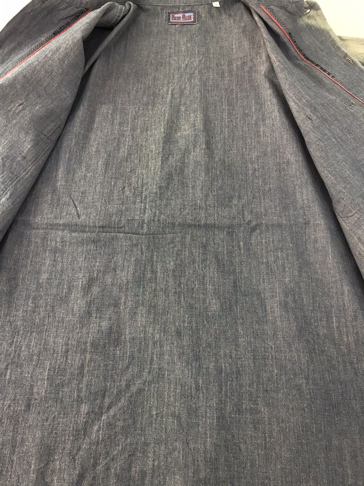 Blue Blue Japan Blue Blue Banch Market Indigo Denim Button Up Double Pocket Size US XL / EU 56 / 4 - 9 Thumbnail