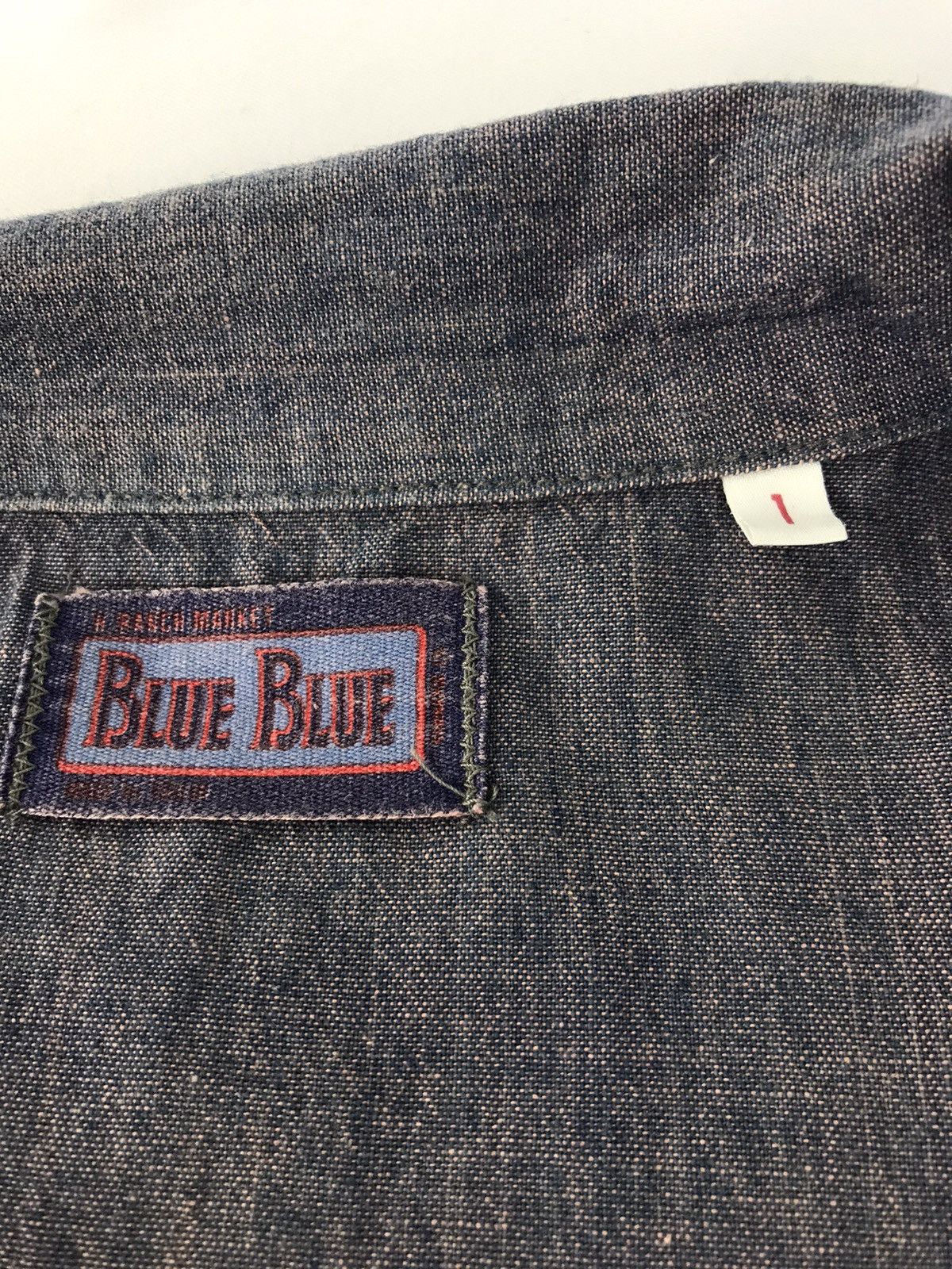 Blue Blue Japan Blue Blue Banch Market Indigo Denim Button Up Double Pocket Size US XL / EU 56 / 4 - 10 Thumbnail