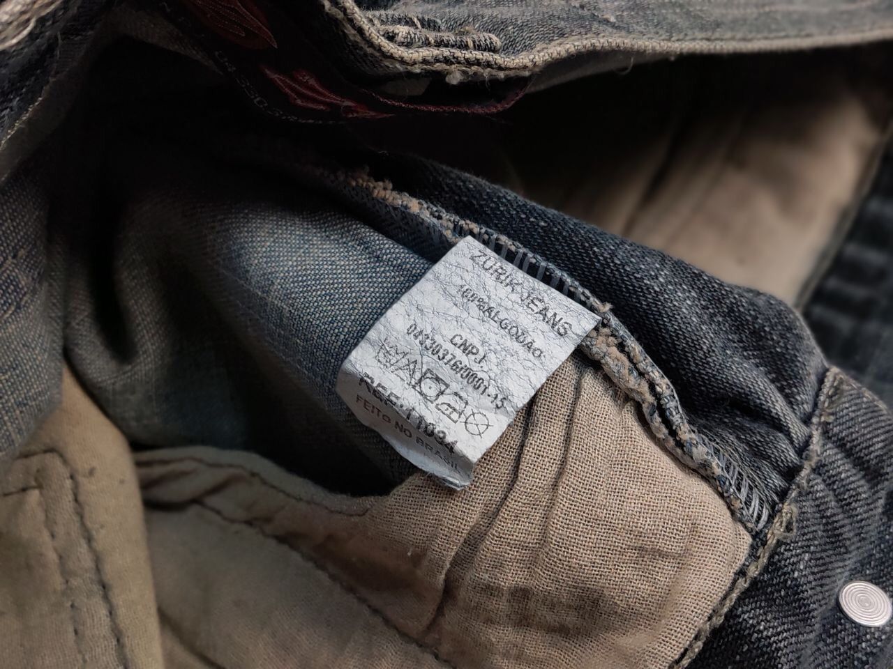 Japanese Brand Vintage 90's Japanese Distressed Washed Cargo Denim Jeans Size US 32 / EU 48 - 18 Thumbnail