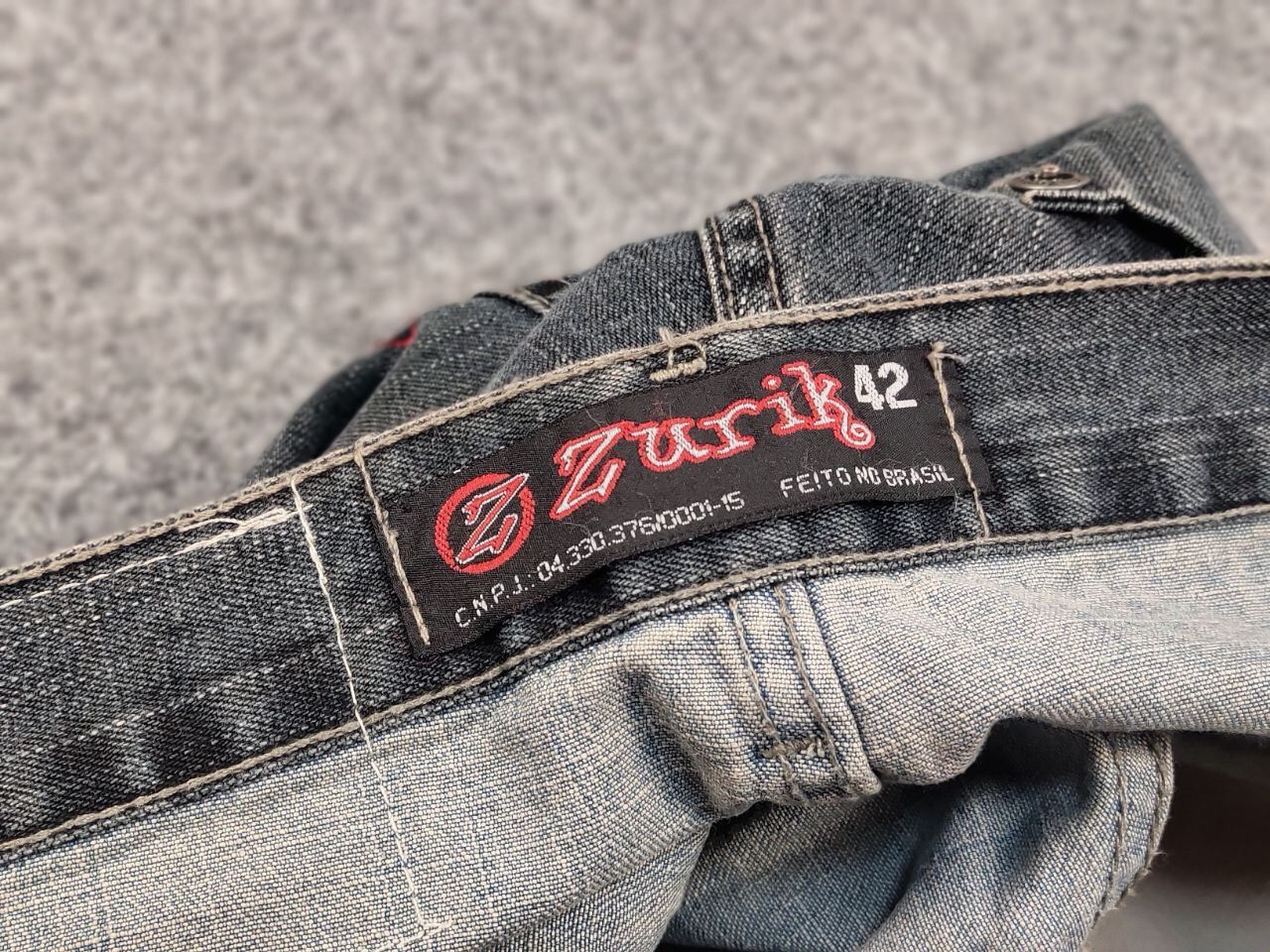 Japanese Brand Vintage 90's Japanese Distressed Washed Cargo Denim Jeans Size US 32 / EU 48 - 17 Thumbnail