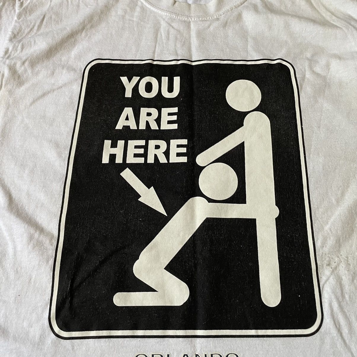 Vintage Vintage Y2K Graphic Tee Funny Slogan Print Cream Large Punk Size US L / EU 52-54 / 3 - 7 Thumbnail