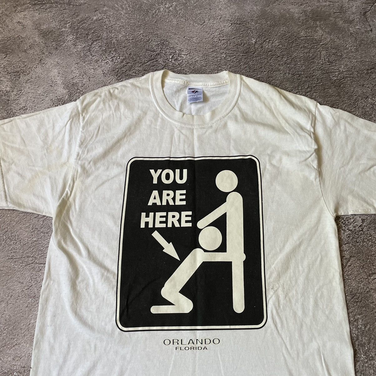 Vintage Vintage Y2K Graphic Tee Funny Slogan Print Cream Large Punk Size US L / EU 52-54 / 3 - 5 Thumbnail