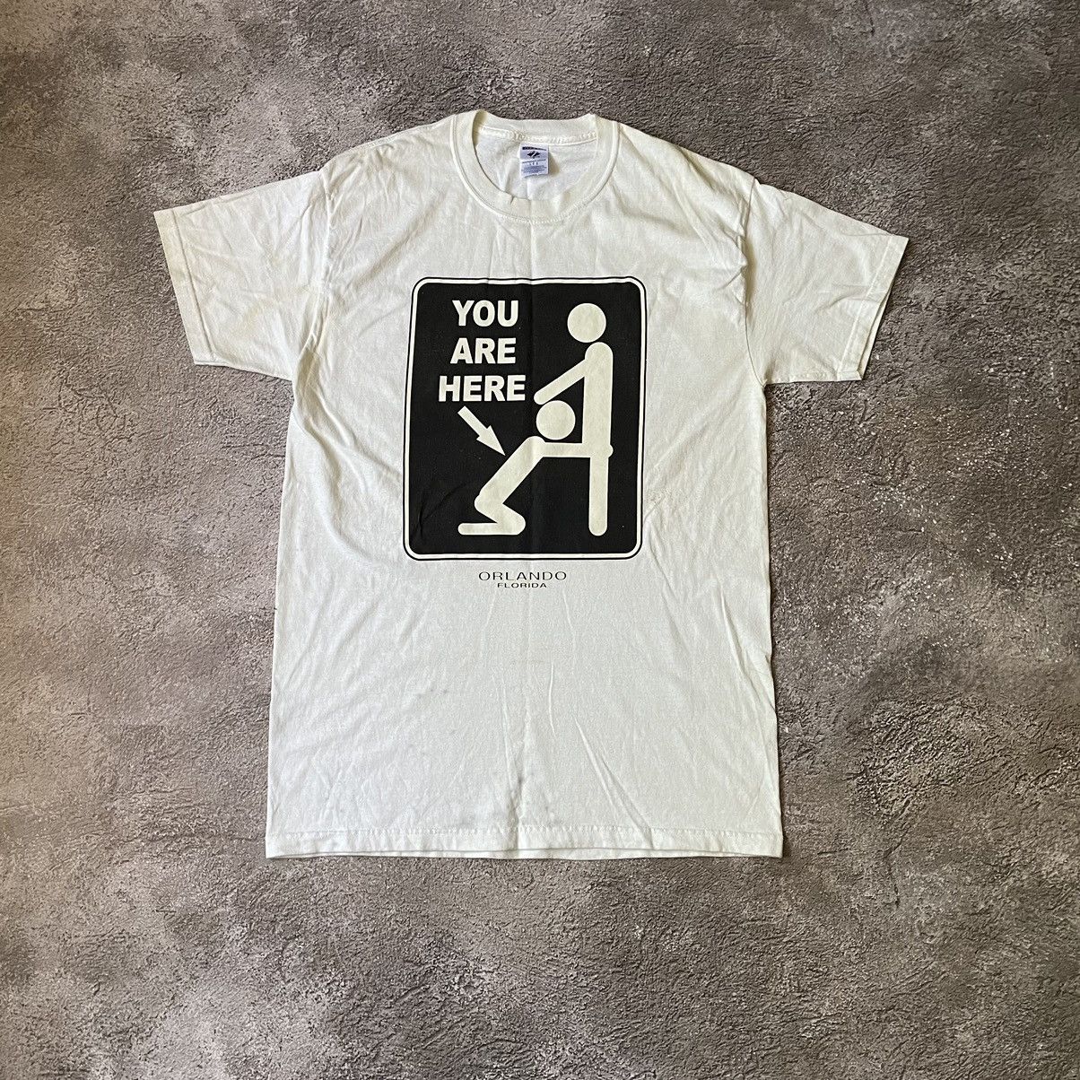 Vintage Vintage Y2K Graphic Tee Funny Slogan Print Cream Large Punk Size US L / EU 52-54 / 3 - 2 Thumbnail