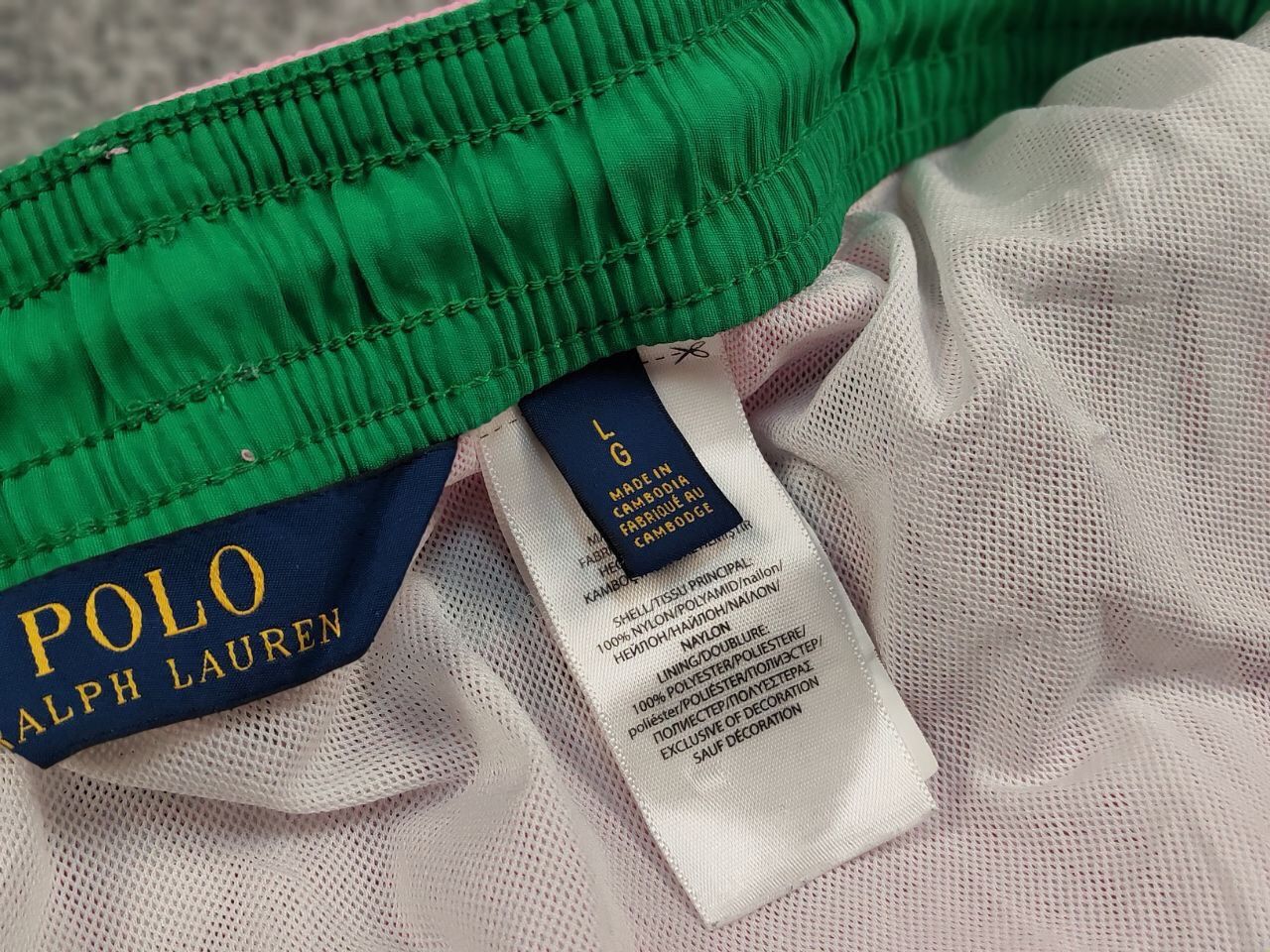 Polo Ralph Lauren Vintage Polo Ralph Lauren Pink Nylon Logo Casual Shorts Size US 34 / EU 50 - 10 Thumbnail