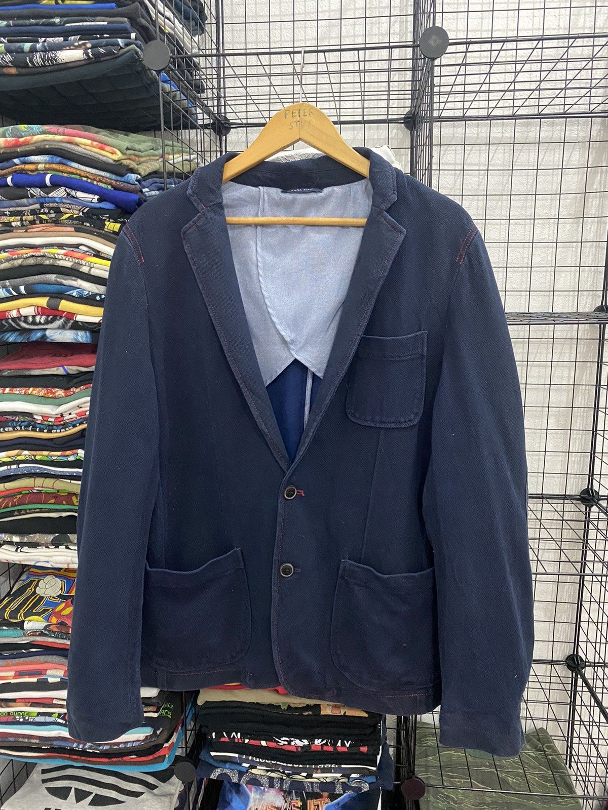 Denime × Zara ZARA MAN DENIM BLAZER Size US L / EU 52-54 / 3 - 1 Thumbnail