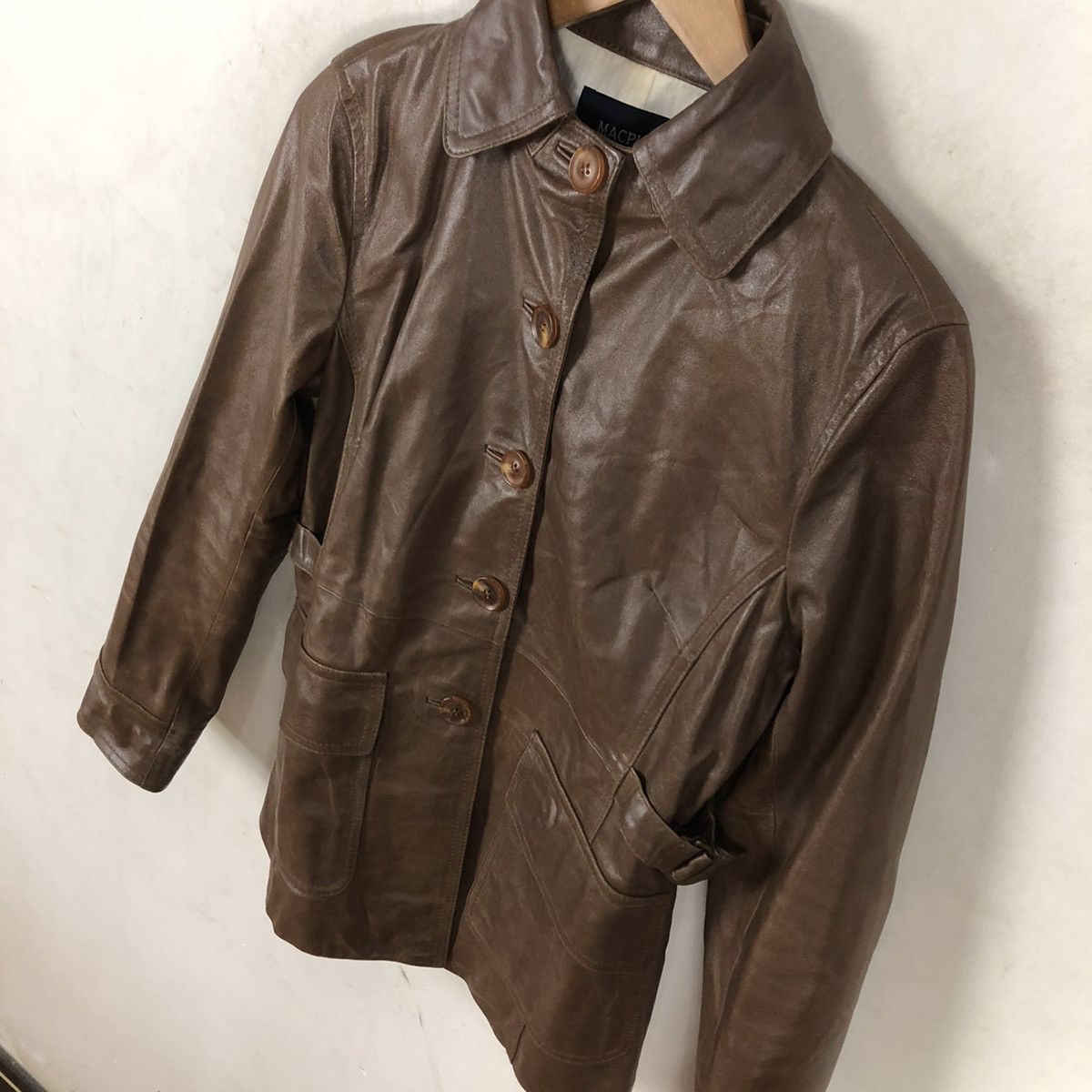 Japanese Brand SOFT LEATHER JACKET MACHPEE TOMORROWLAND Size US M / EU 48-50 / 2 - 3 Thumbnail