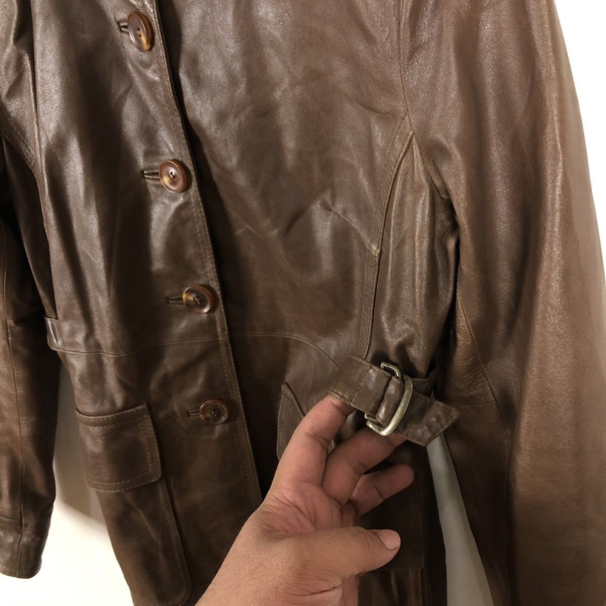 Japanese Brand SOFT LEATHER JACKET MACHPEE TOMORROWLAND Size US M / EU 48-50 / 2 - 5 Thumbnail