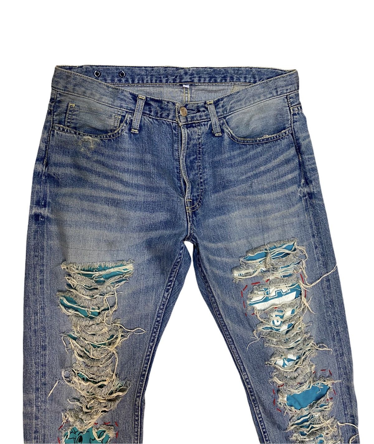 Issey Miyake IS SHOW DISTRES DENIME STYLE Size US 32 / EU 48 - 3 Thumbnail