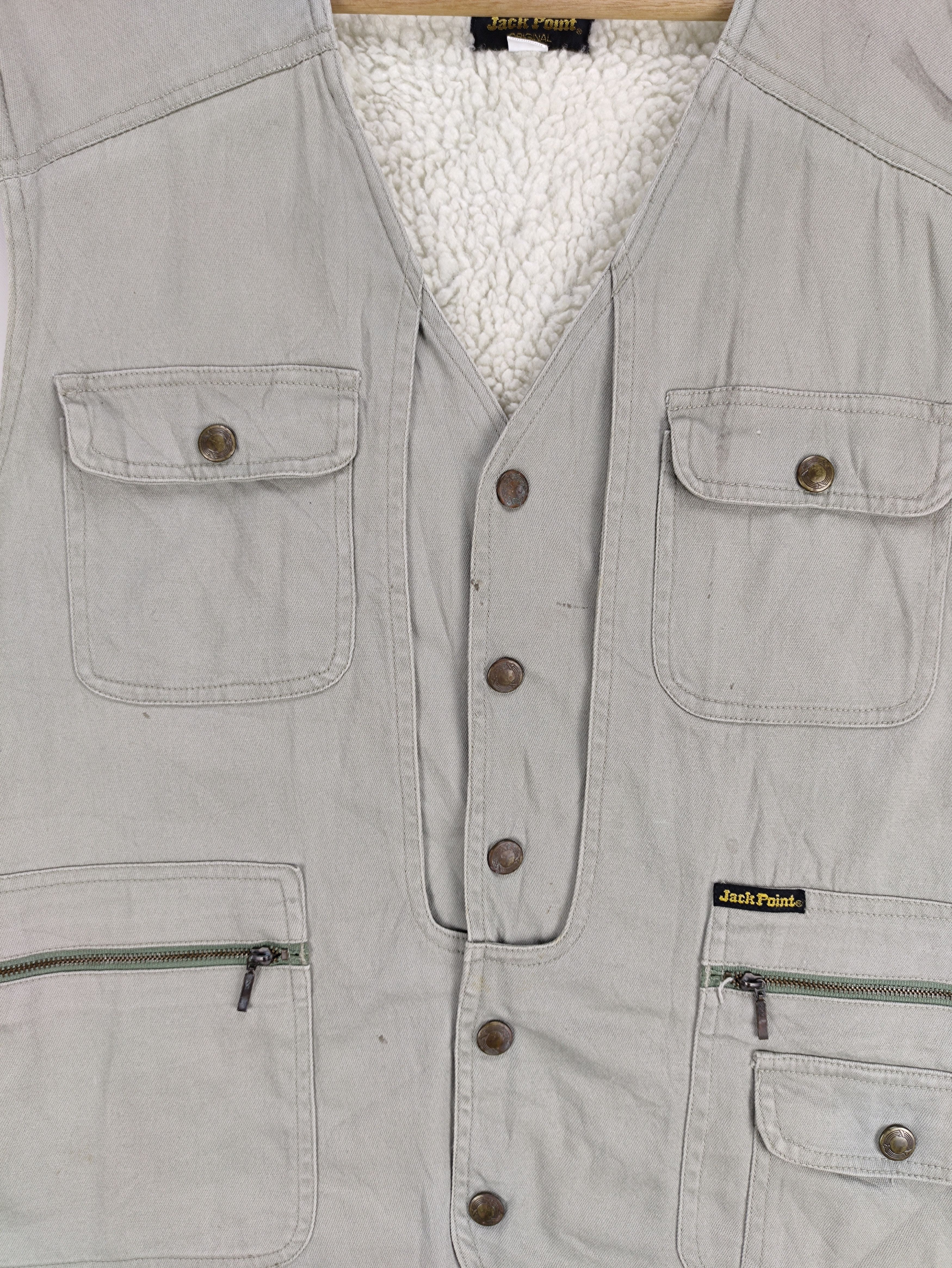 Japanese Brand Steals🔥Vintage Vest Sherpa Inner by Jack Point Size US M / EU 48-50 / 2 - 7 Thumbnail