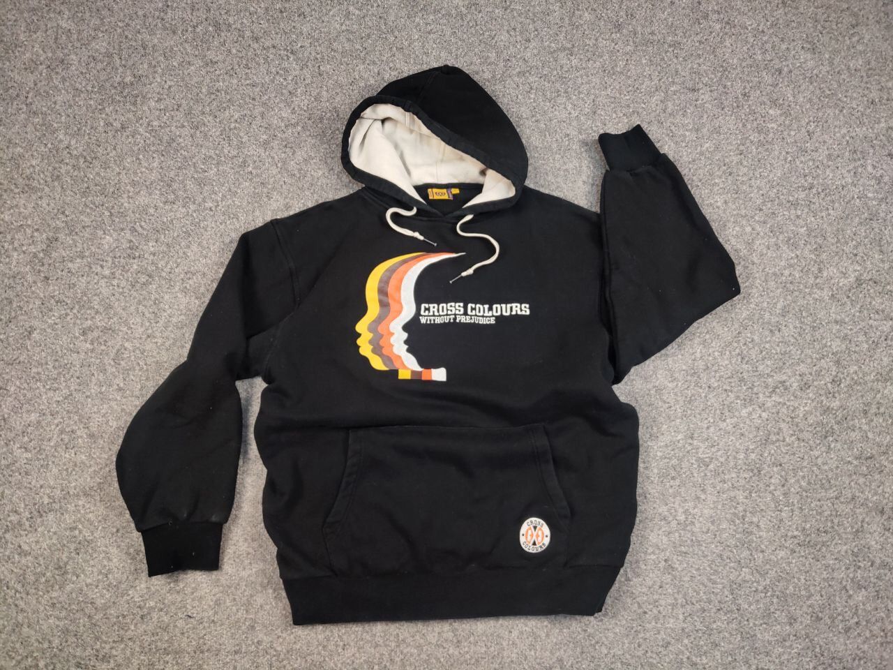 Cross Colours Vintage 90’s Cross Colours Without Prejudice Hip Hop Hoodie Size US L / EU 52-54 / 3 - 14 Thumbnail