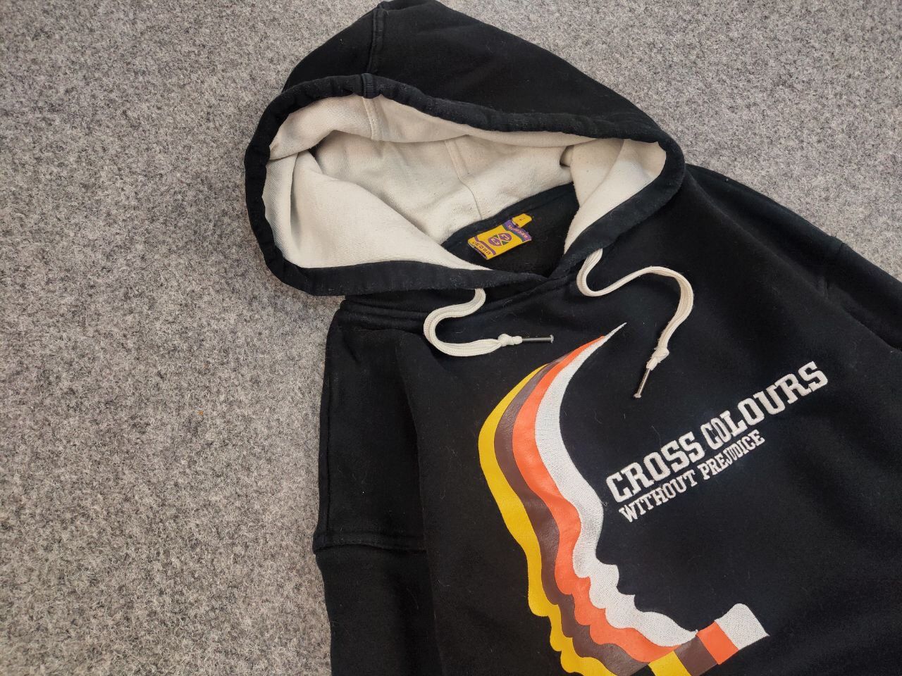 Cross Colours Vintage 90’s Cross Colours Without Prejudice Hip Hop Hoodie Size US L / EU 52-54 / 3 - 6 Thumbnail