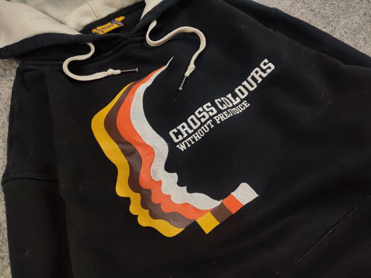 Cross Colours Vintage 90’s Cross Colours Without Prejudice Hip Hop Hoodie Size US L / EU 52-54 / 3 - 11 Thumbnail