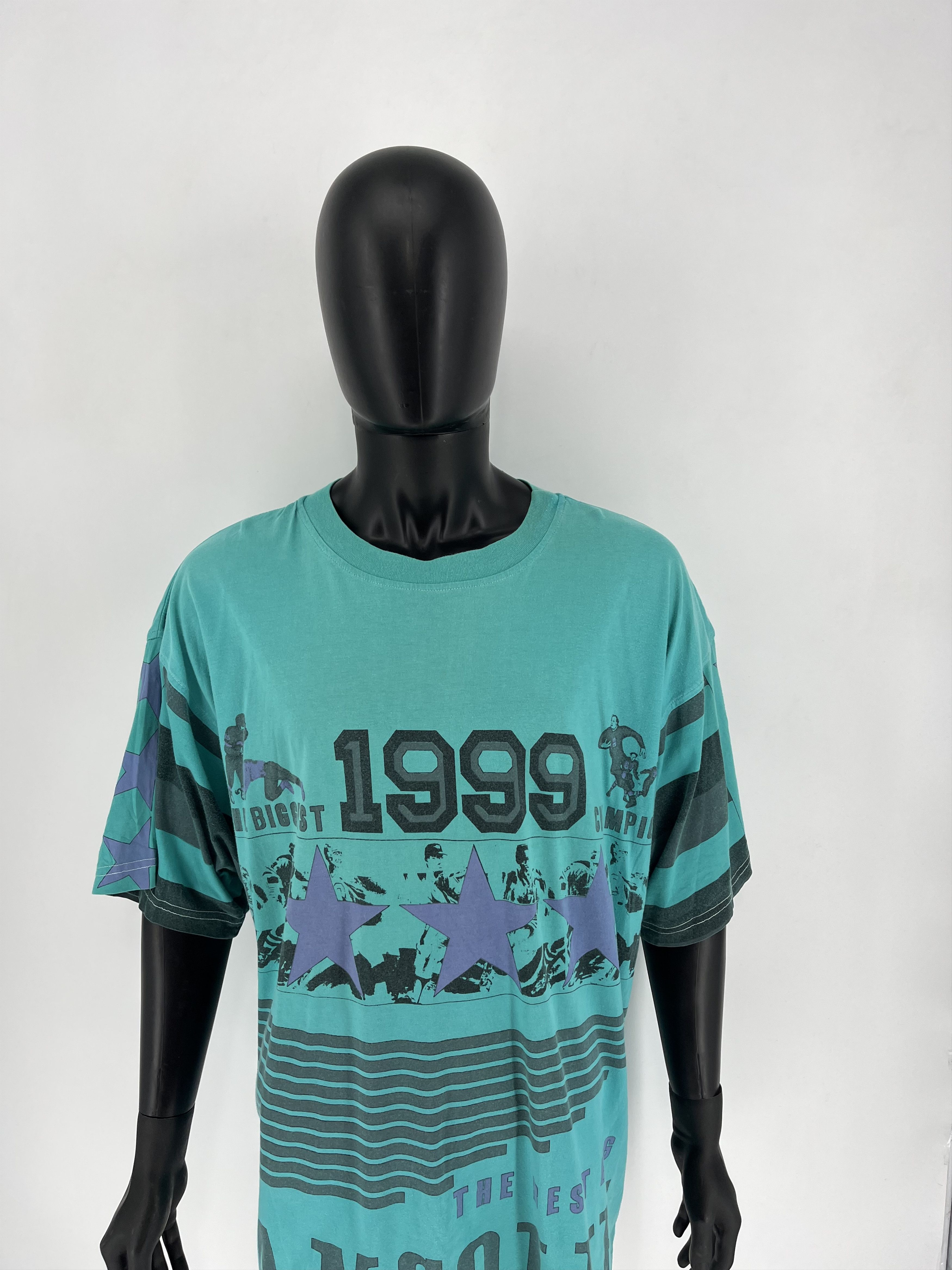 NFL × Sports Specialties × Vintage Vintage 90s NFL American Football fullprint tees Size US XL / EU 56 / 4 - 5 Thumbnail