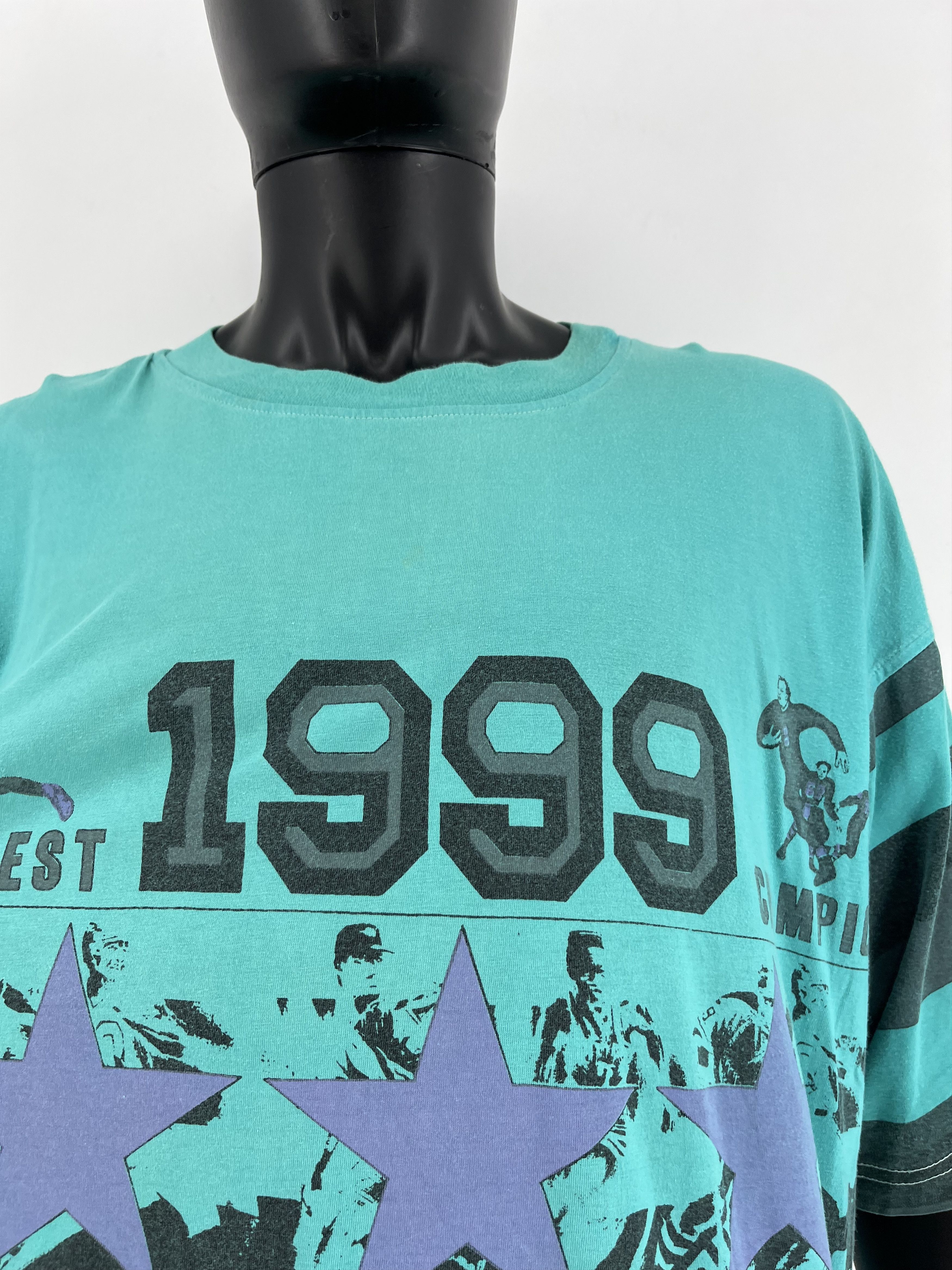 NFL × Sports Specialties × Vintage Vintage 90s NFL American Football fullprint tees Size US XL / EU 56 / 4 - 7 Thumbnail