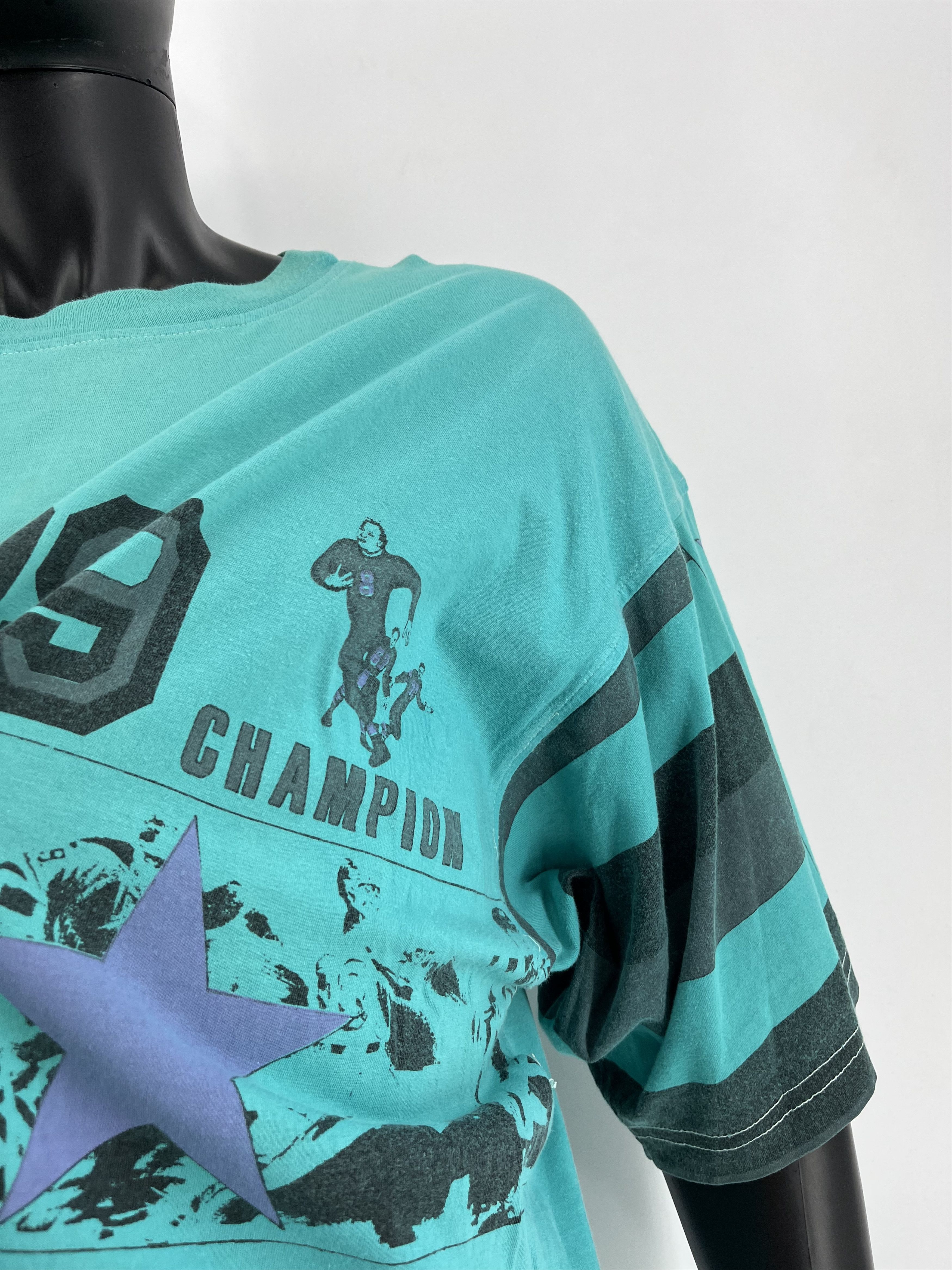 NFL × Sports Specialties × Vintage Vintage 90s NFL American Football fullprint tees Size US XL / EU 56 / 4 - 8 Thumbnail