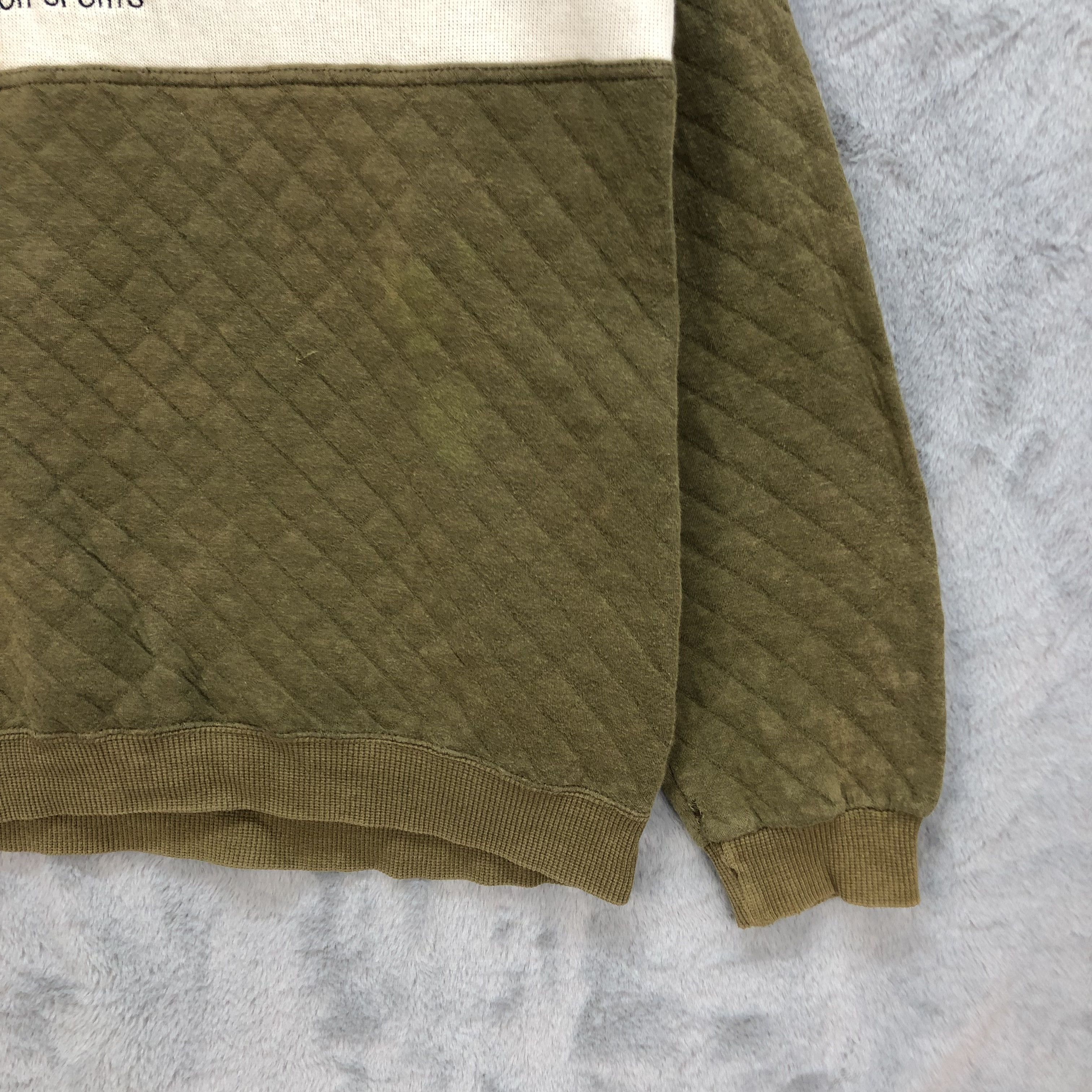 Japanese Brand Schwarz Wei B All Major Sport Quiltted Sweatshirts #5998-217 Size US L / EU 52-54 / 3 - 7 Thumbnail