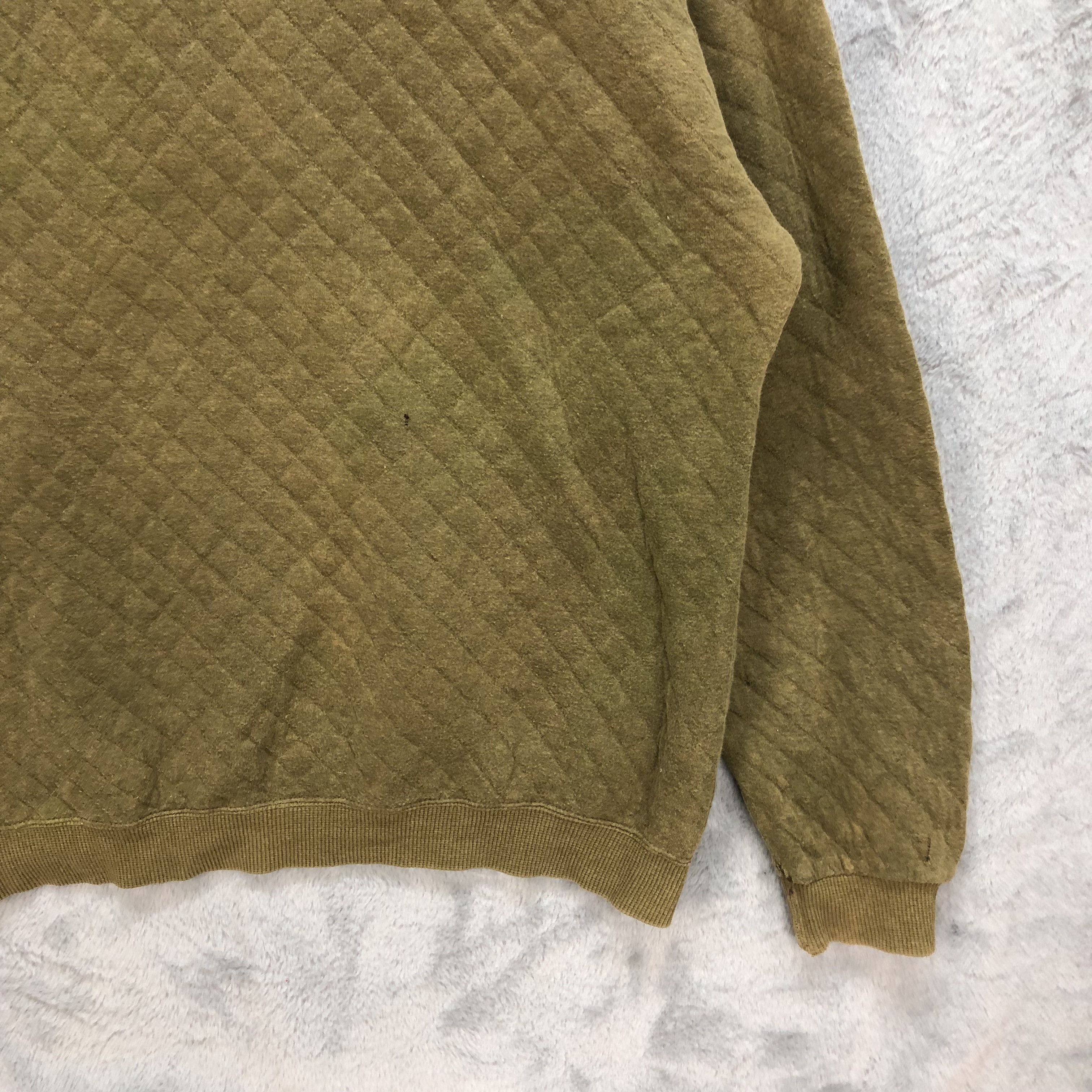 Japanese Brand Schwarz Wei B All Major Sport Quiltted Sweatshirts #5998-217 Size US L / EU 52-54 / 3 - 11 Thumbnail