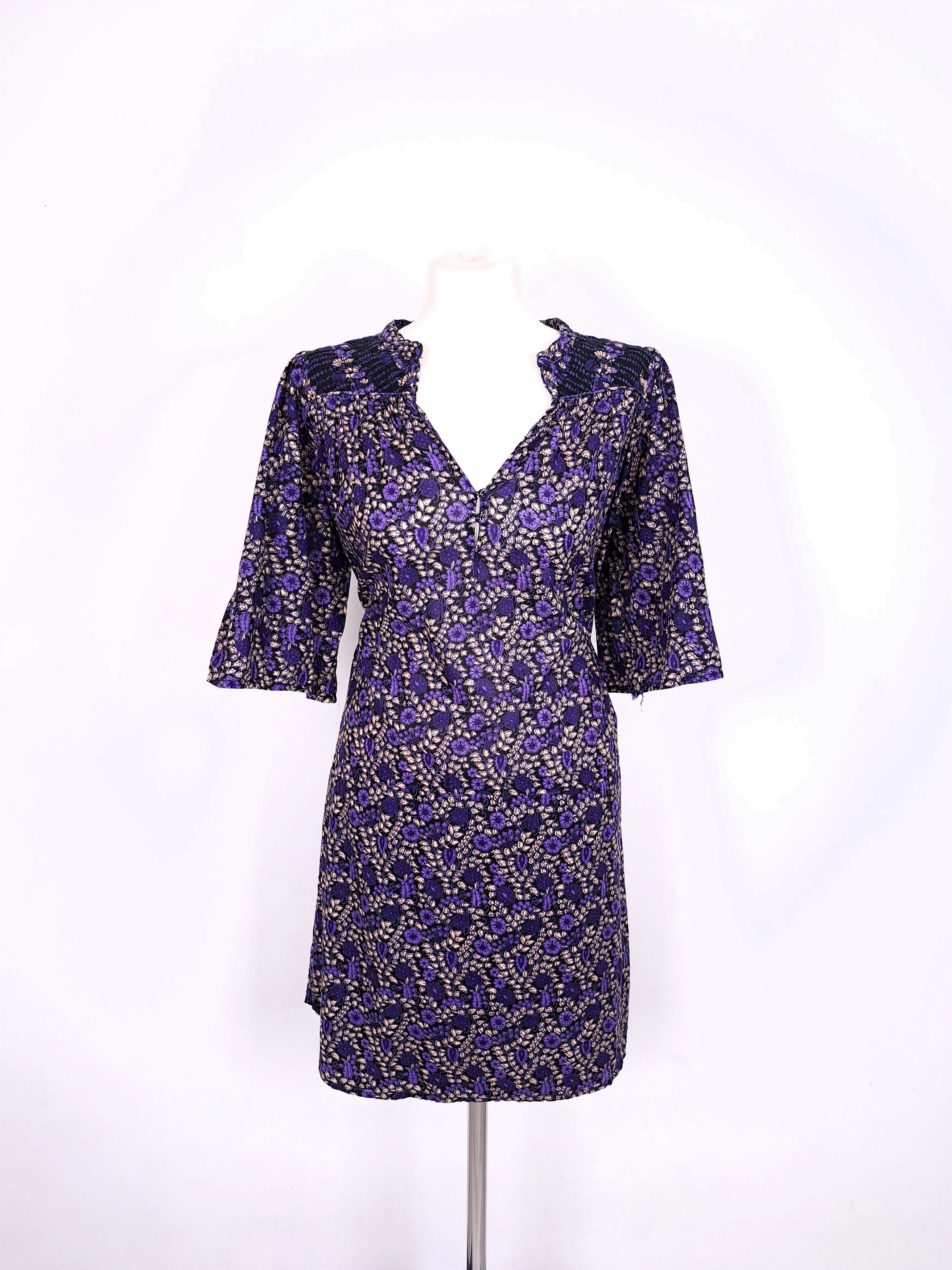 💎Ulla Johnson Pink Floral Multicolor Midi Length Dress US 8