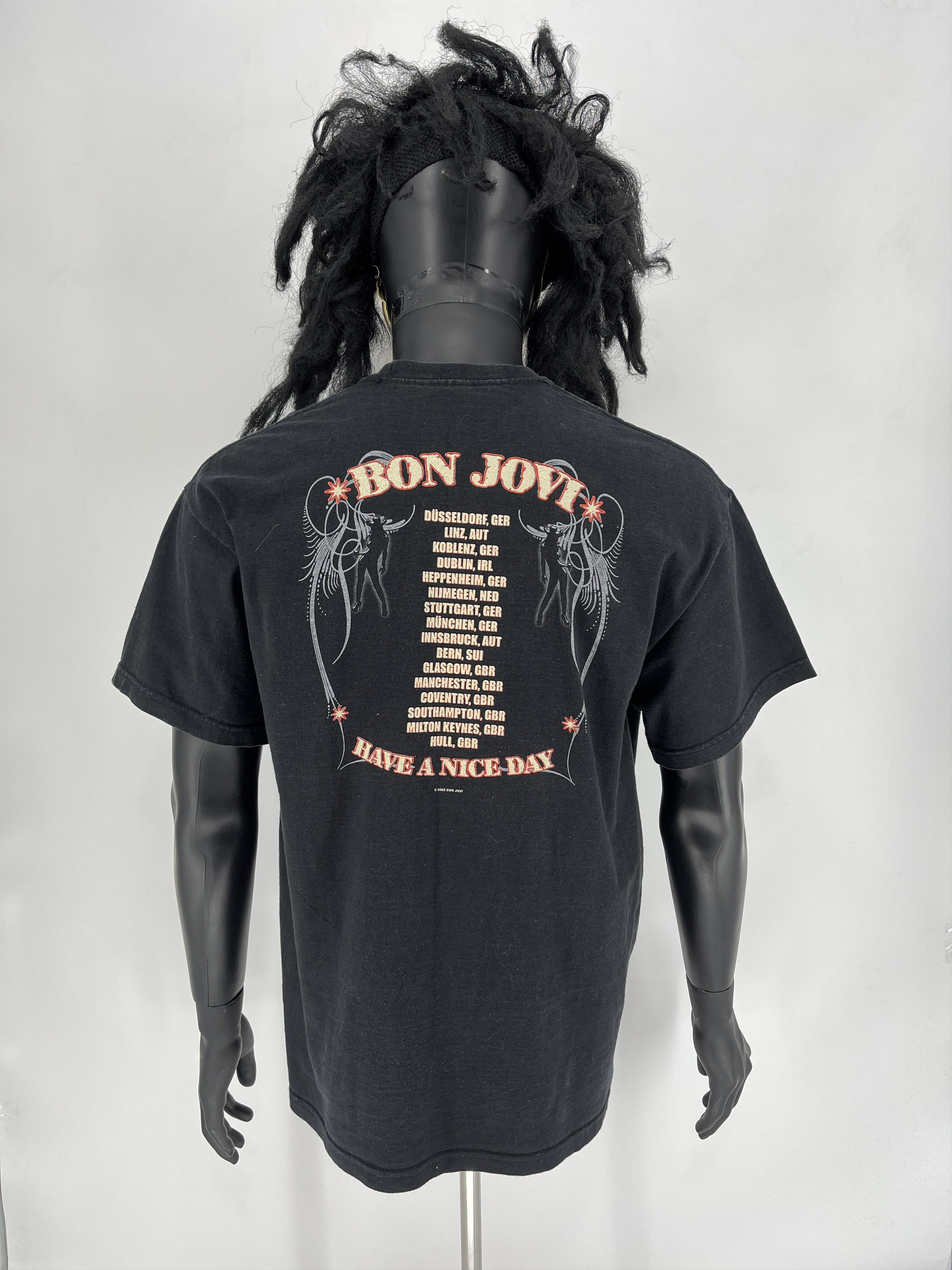 Band Tees × Bon Jovi Vintage Y2K Bon Have A Nice Day 2005 Jovi T-Shirt Size US L / EU 52-54 / 3 - 5 Thumbnail