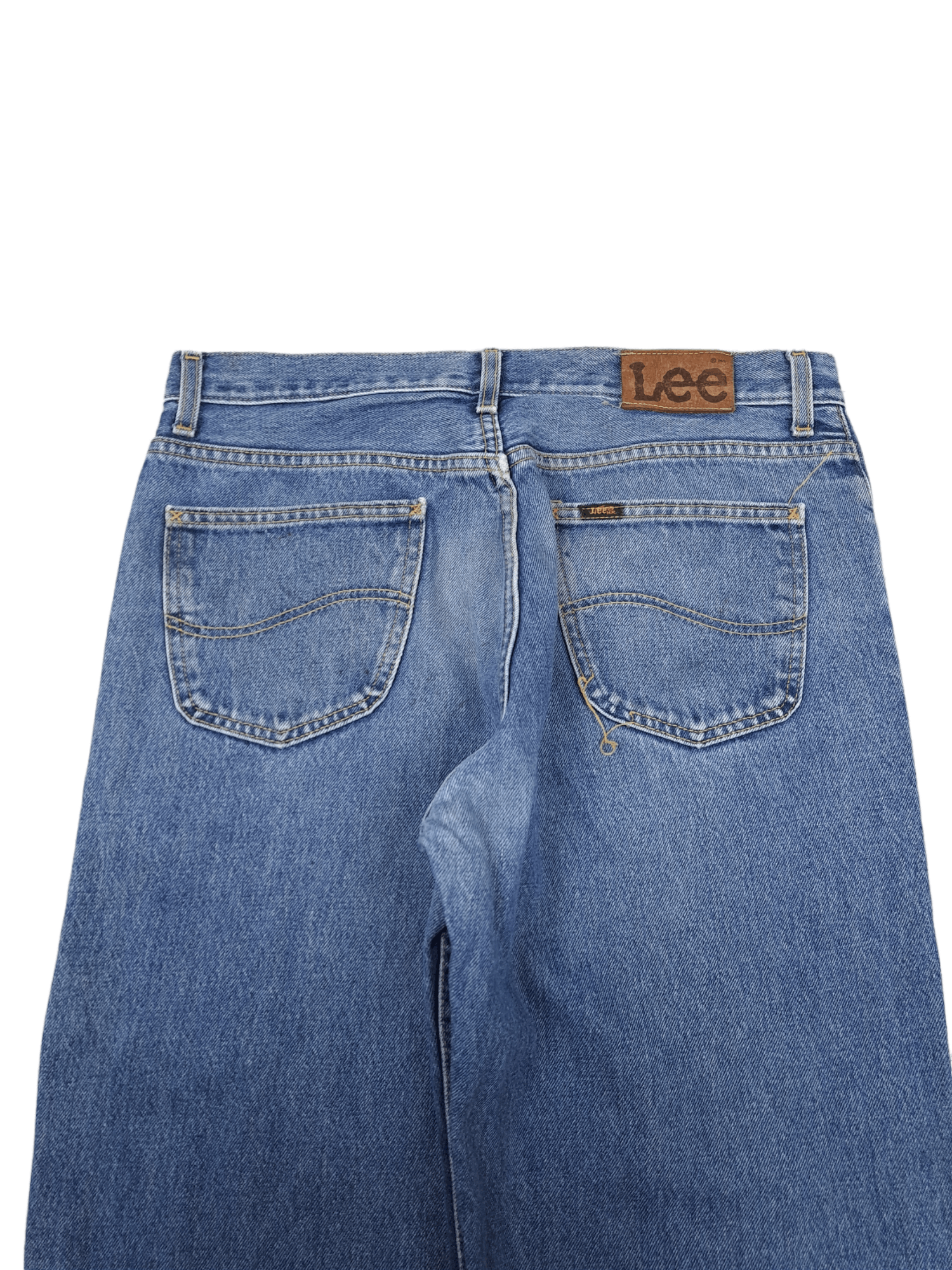 Japanese Brand × Lee × Vintage 💎 Vintage Lee Painters Washed Straight Baggy Blue Jeans Size US 36 / EU 52 - 8 Thumbnail