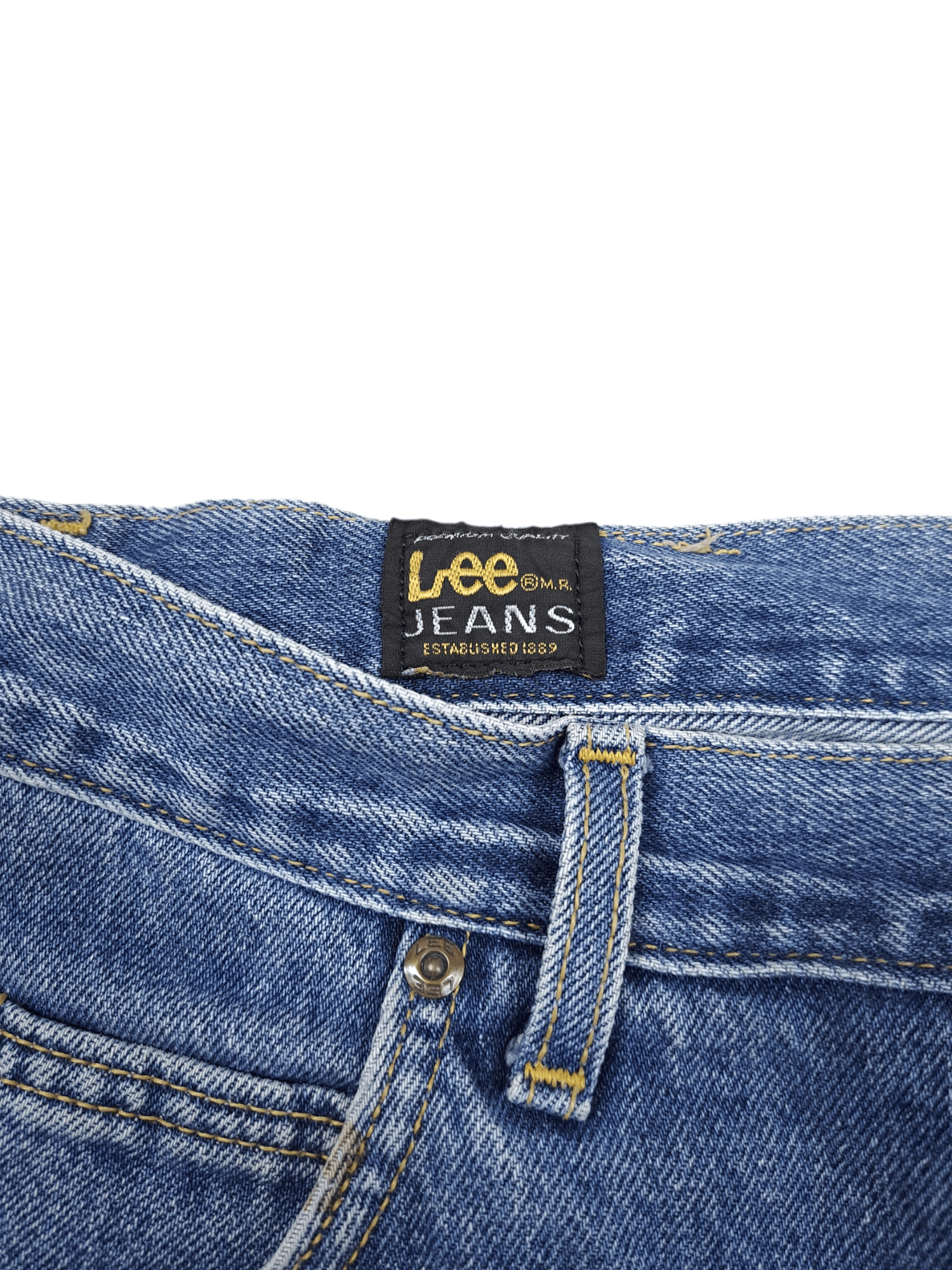 Japanese Brand × Lee × Vintage 💎 Vintage Lee Painters Washed Straight Baggy Blue Jeans Size US 36 / EU 52 - 6 Thumbnail