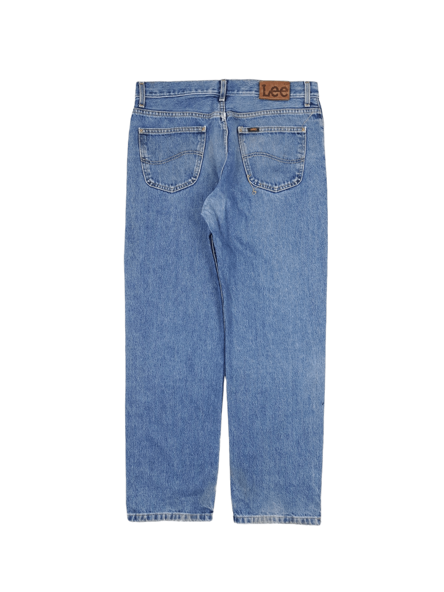 Japanese Brand × Lee × Vintage 💎 Vintage Lee Painters Washed Straight Baggy Blue Jeans Size US 36 / EU 52 - 2 Thumbnail