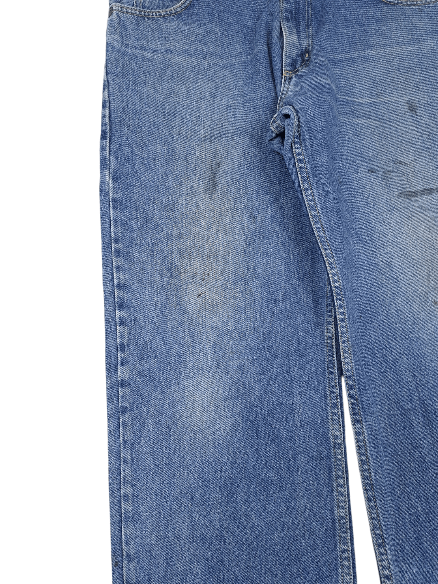 Japanese Brand × Lee × Vintage 💎 Vintage Lee Painters Washed Straight Baggy Blue Jeans Size US 36 / EU 52 - 4 Thumbnail