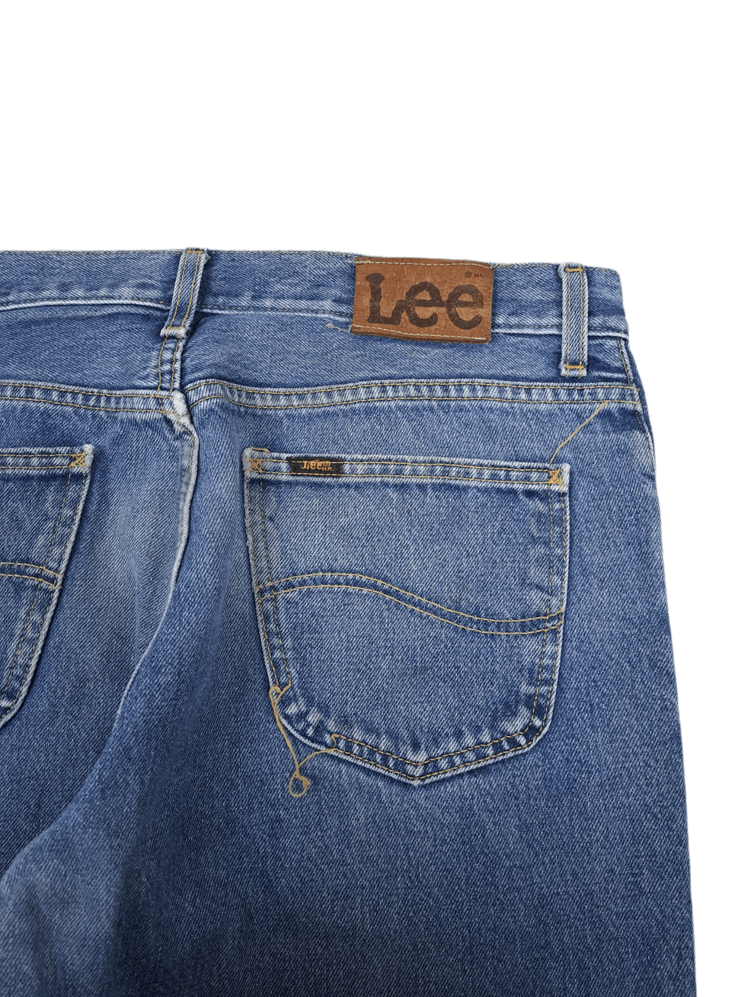 Japanese Brand × Lee × Vintage 💎 Vintage Lee Painters Washed Straight Baggy Blue Jeans Size US 36 / EU 52 - 7 Thumbnail