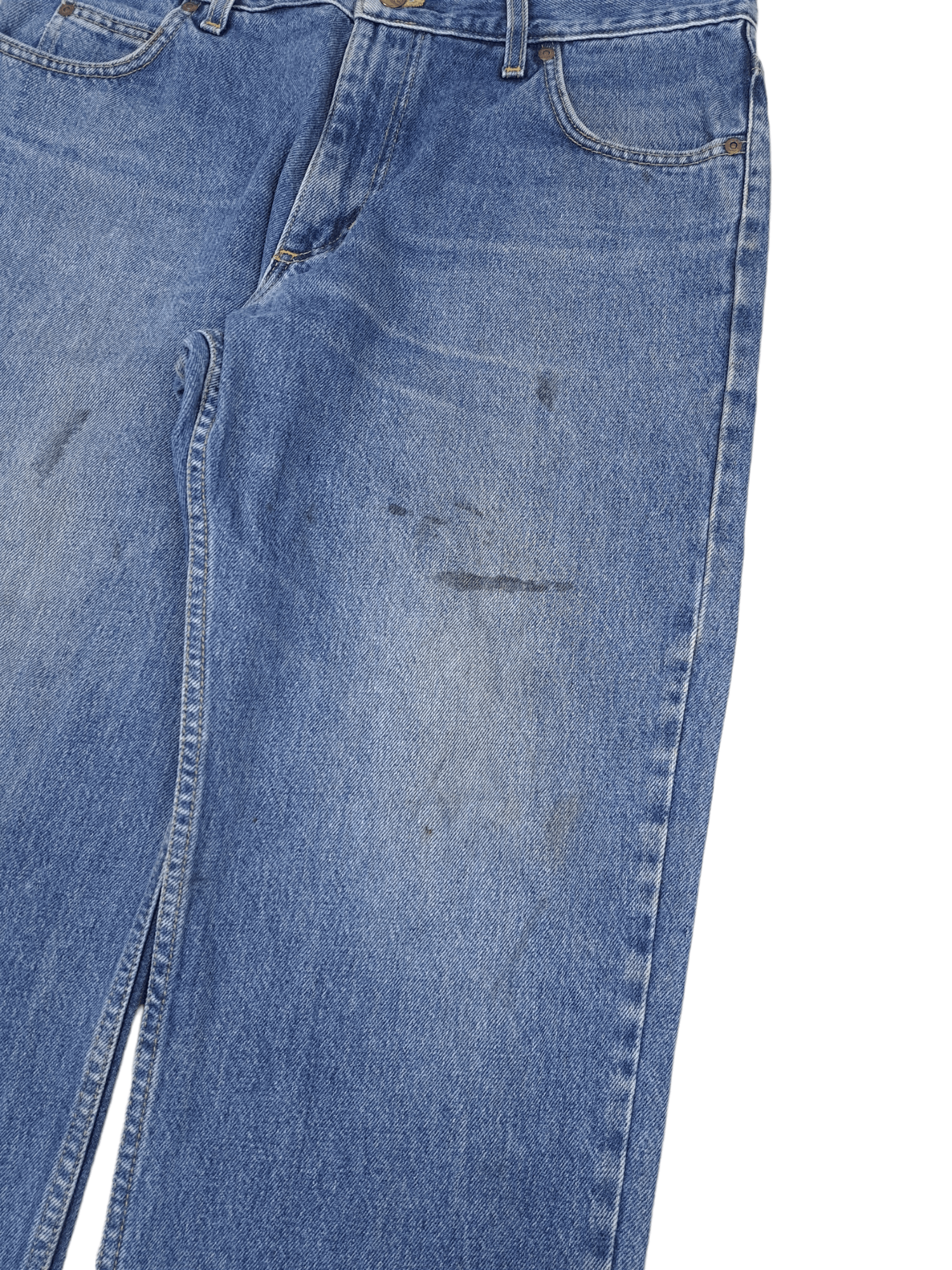 Japanese Brand × Lee × Vintage 💎 Vintage Lee Painters Washed Straight Baggy Blue Jeans Size US 36 / EU 52 - 3 Thumbnail
