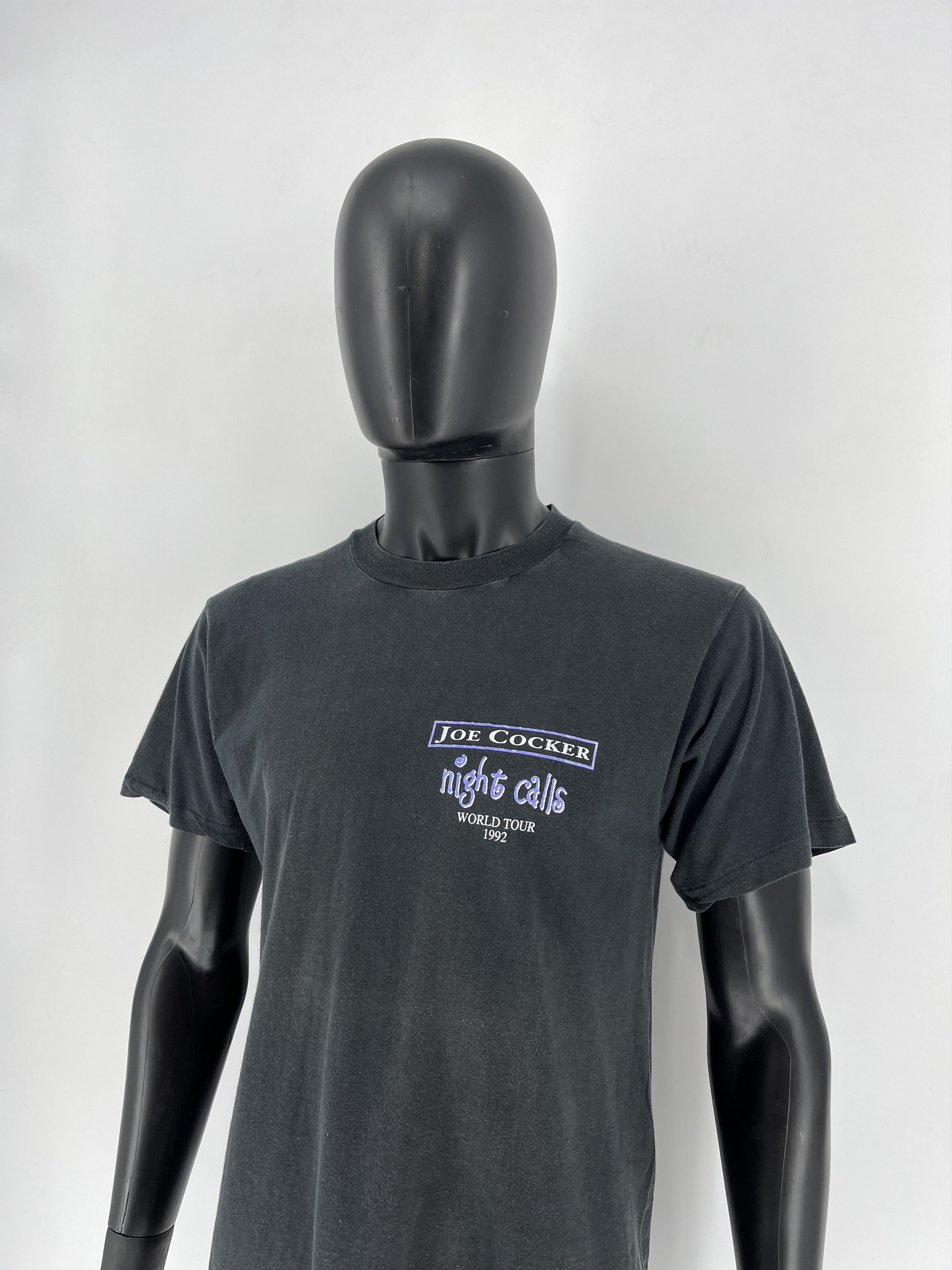 Band Tees Joe Cocker Concert T-Shirt Vintage 1992 Night Calls Single Size US XL / EU 56 / 4 - 4 Thumbnail