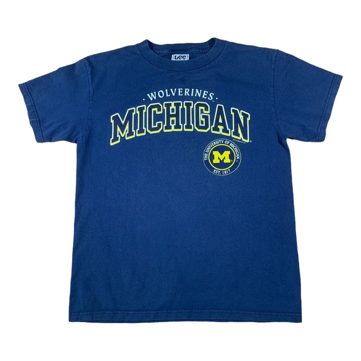 Lee × Vintage Vintage 90s Michigan Wolverines College Lee Sport T Shirt Size US S / EU 44-46 / 1 - 1 Thumbnail