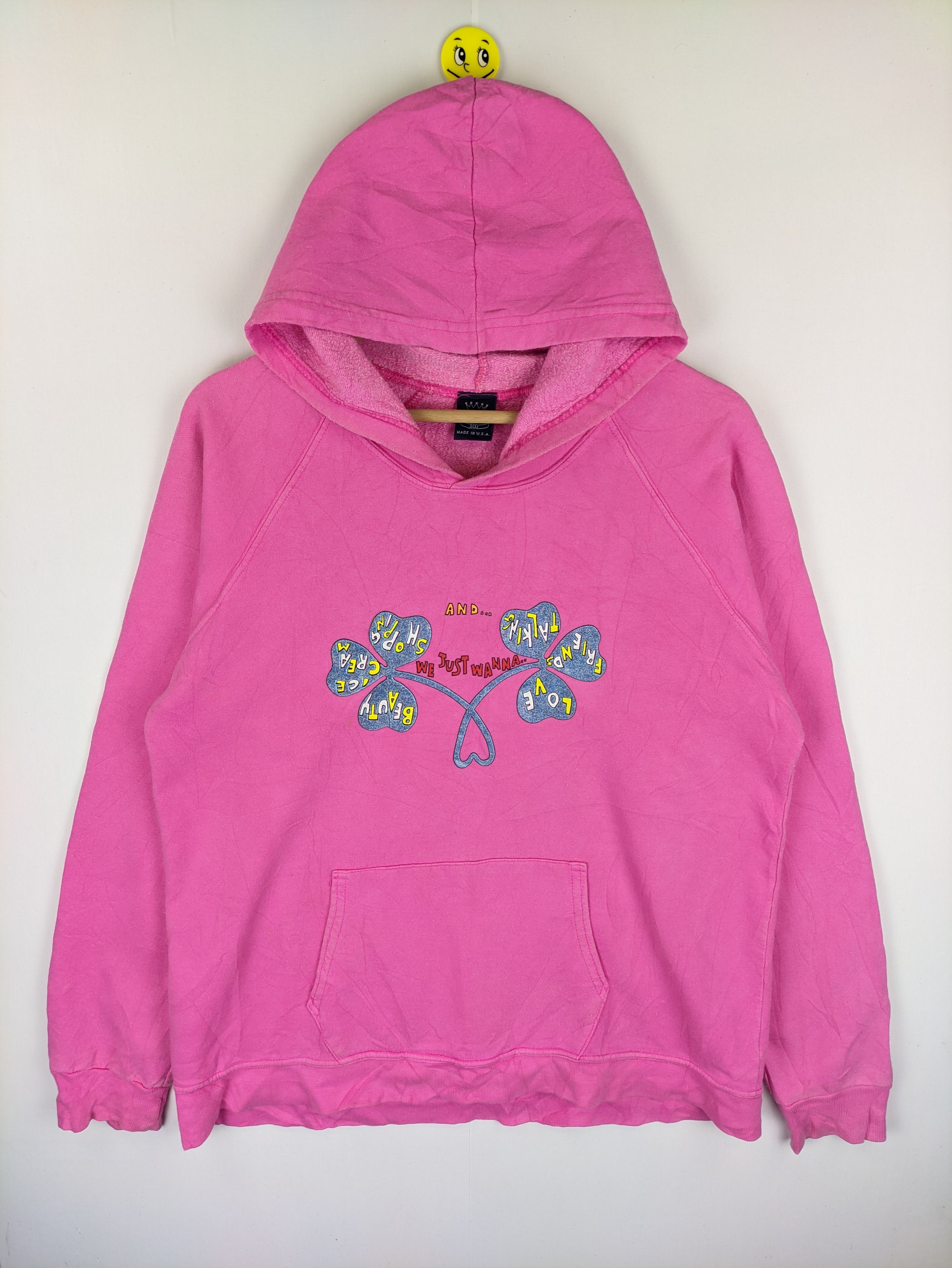 Vintage Steals🔥Vintage Hoodie Clover Shape by P5151 Pink Size M / US 6-8 / IT 42-44 - 1 Thumbnail