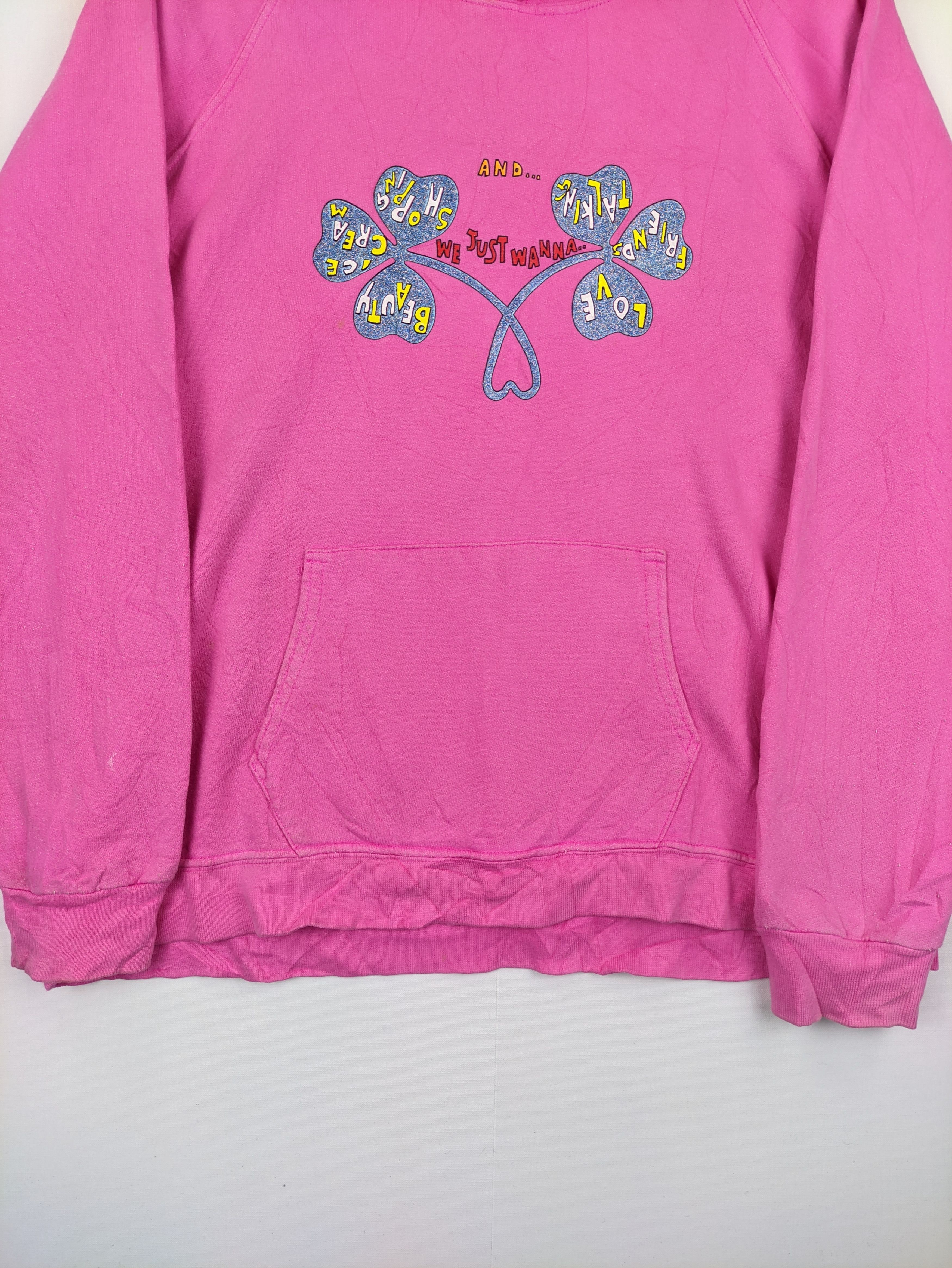 Vintage Steals🔥Vintage Hoodie Clover Shape by P5151 Pink Size M / US 6-8 / IT 42-44 - 6 Thumbnail