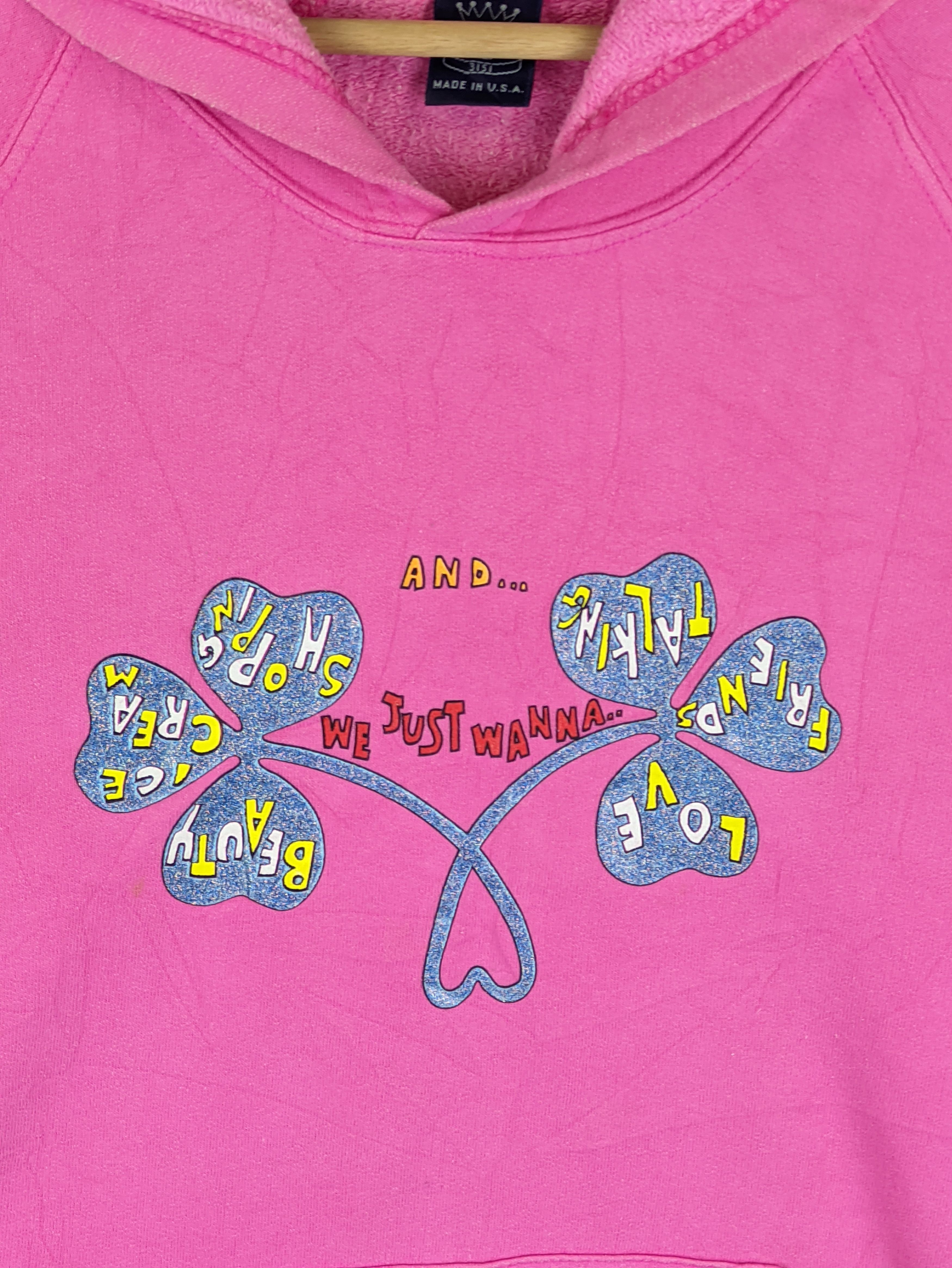 Vintage Steals🔥Vintage Hoodie Clover Shape by P5151 Pink Size M / US 6-8 / IT 42-44 - 4 Thumbnail