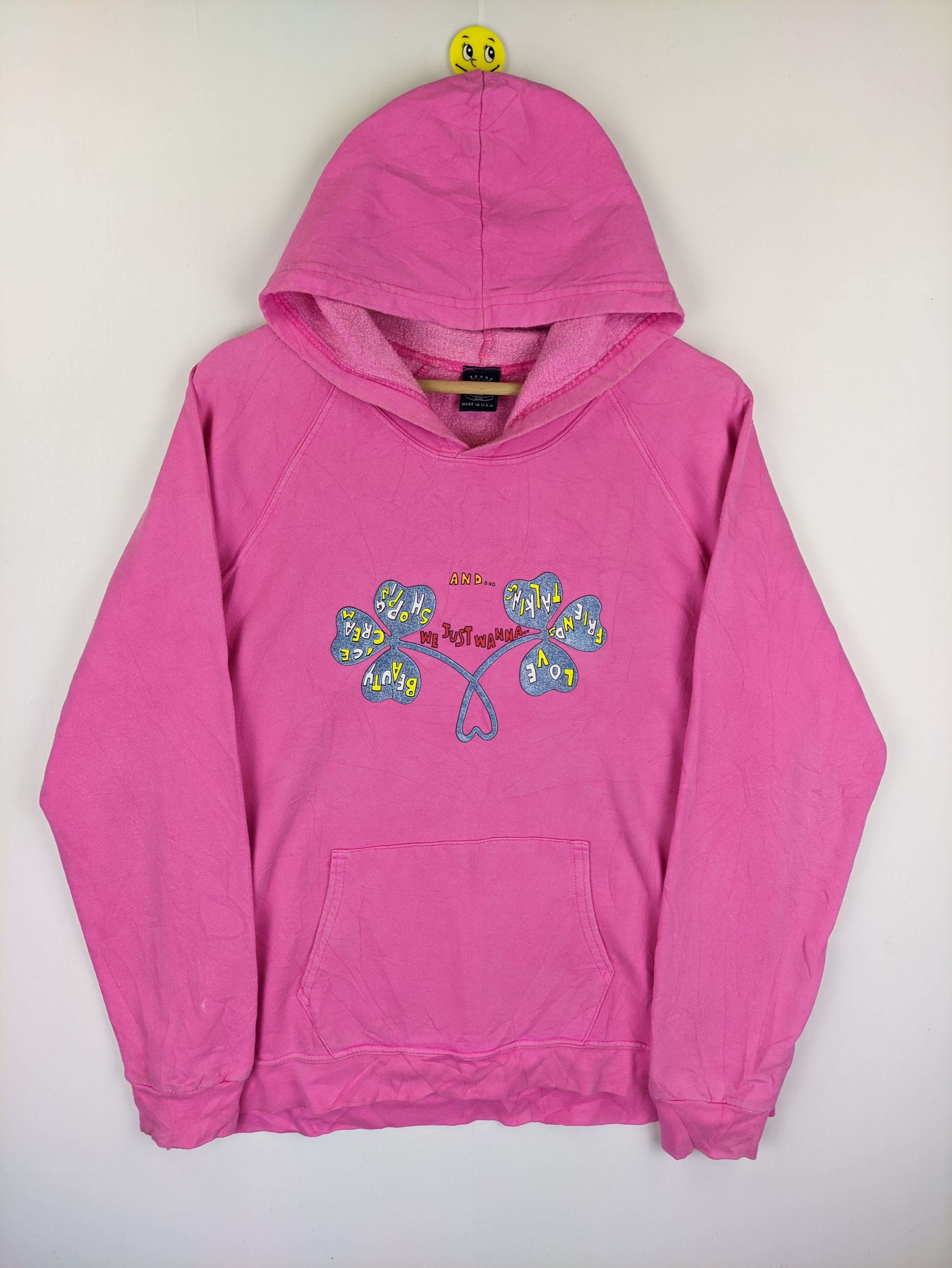 Vintage Steals🔥Vintage Hoodie Clover Shape by P5151 Pink Size M / US 6-8 / IT 42-44 - 7 Thumbnail