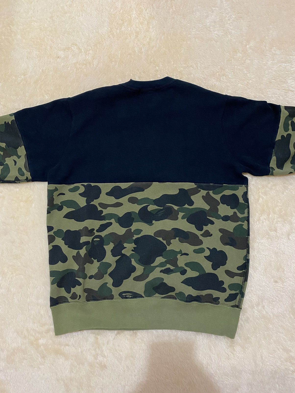 Bape 1st Camo Half College Logo Crewneck Size US XL / EU 56 / 4 - 3 Thumbnail