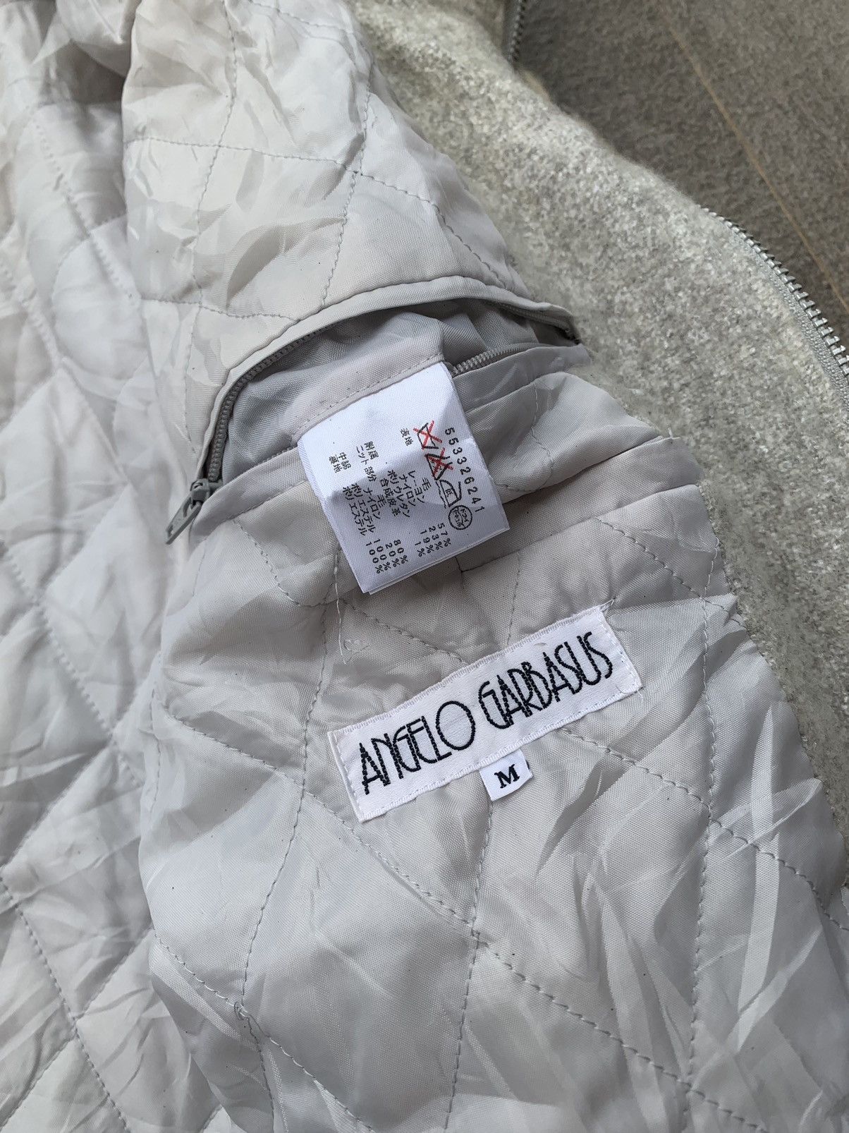 Japanese Brand Vintage Angelo Garbasus Wool Bomber Jacket Size US M / EU 48-50 / 2 - 13 Thumbnail