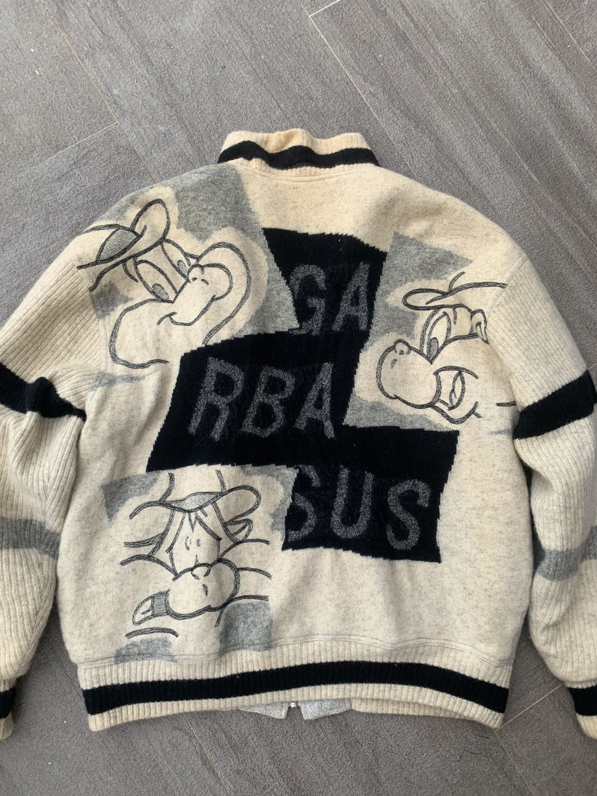Japanese Brand Vintage Angelo Garbasus Wool Bomber Jacket Size US M / EU 48-50 / 2 - 5 Thumbnail