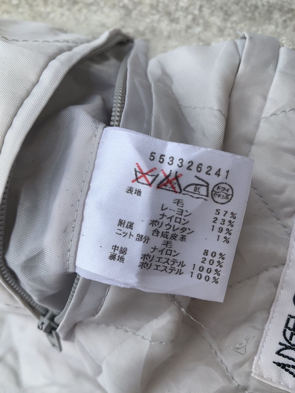 Japanese Brand Vintage Angelo Garbasus Wool Bomber Jacket Size US M / EU 48-50 / 2 - 14 Thumbnail
