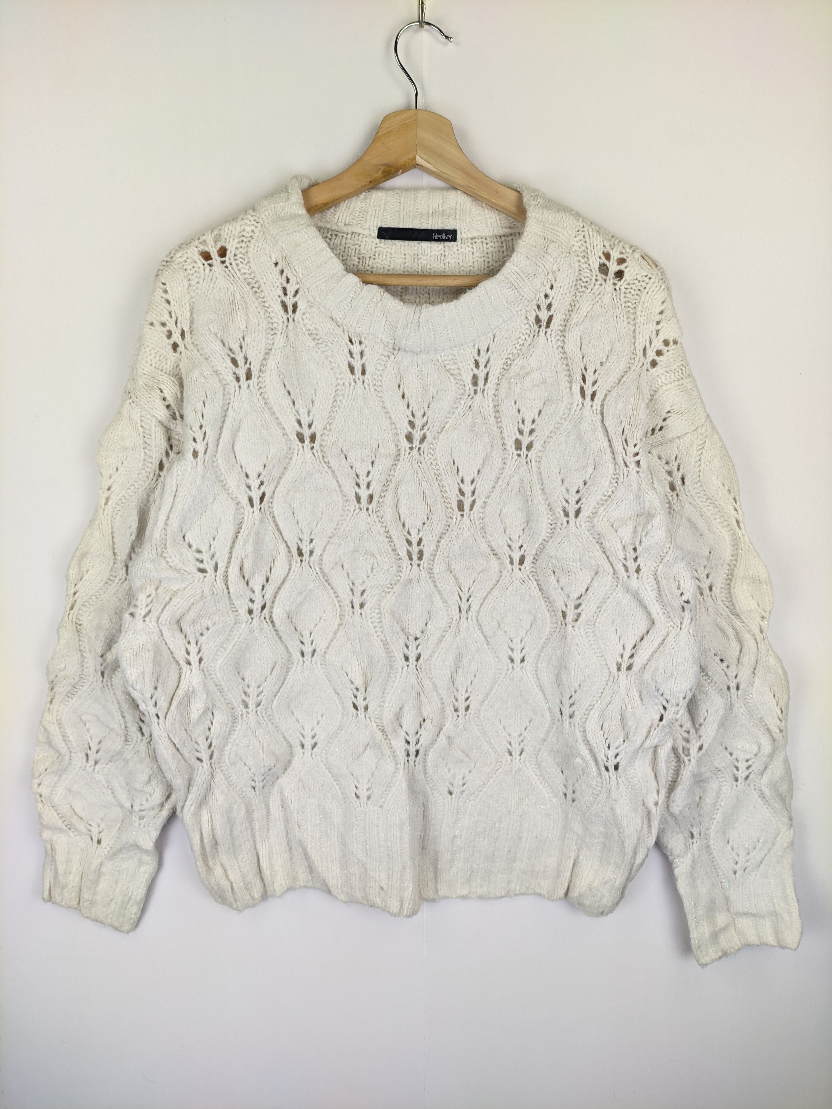 Japanese Brand Steals🔥Cable Knit Sweater by Heater Size M / US 6-8 / IT 42-44 - 1 Thumbnail