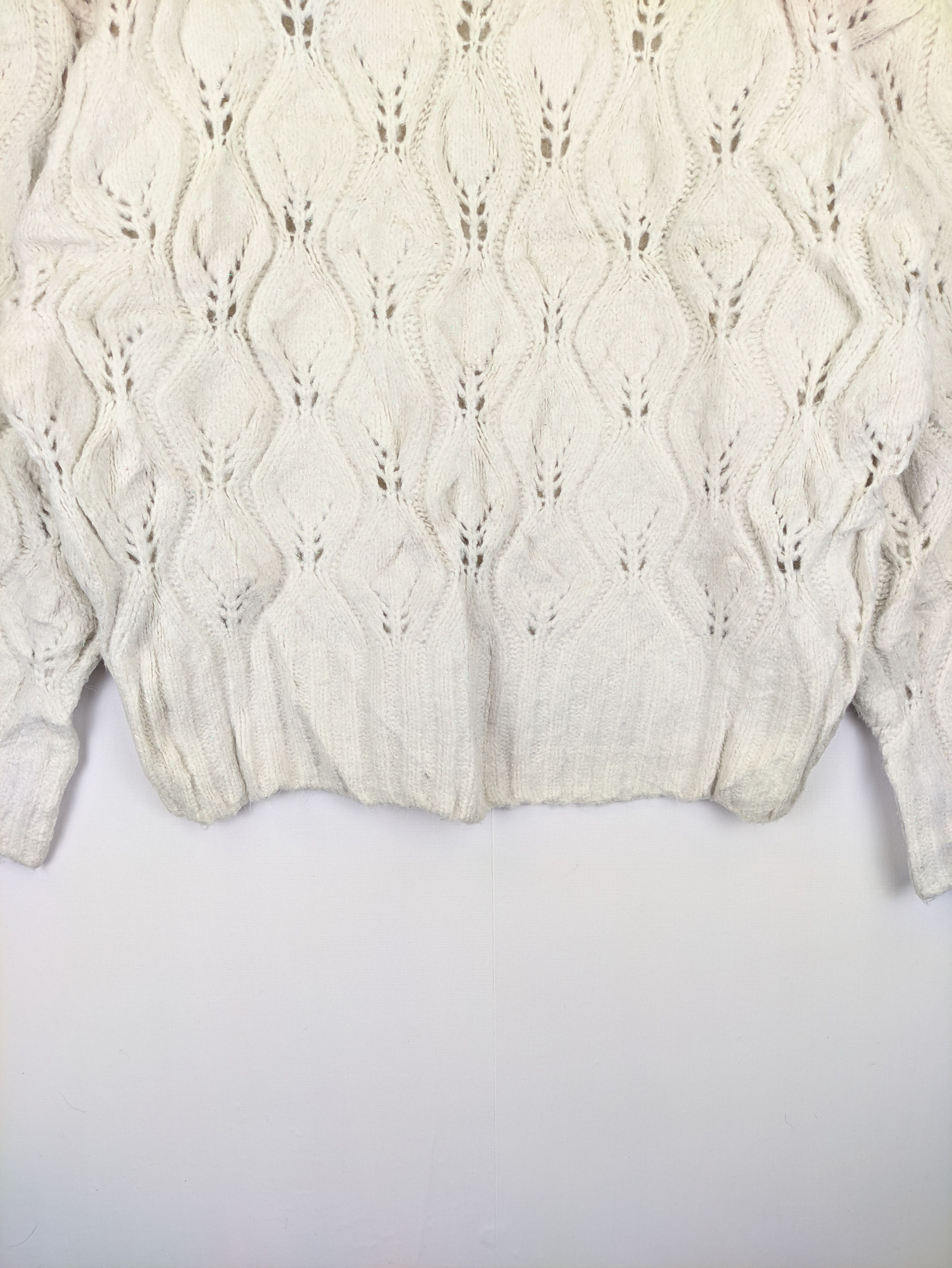 Japanese Brand Steals🔥Cable Knit Sweater by Heater Size M / US 6-8 / IT 42-44 - 7 Thumbnail